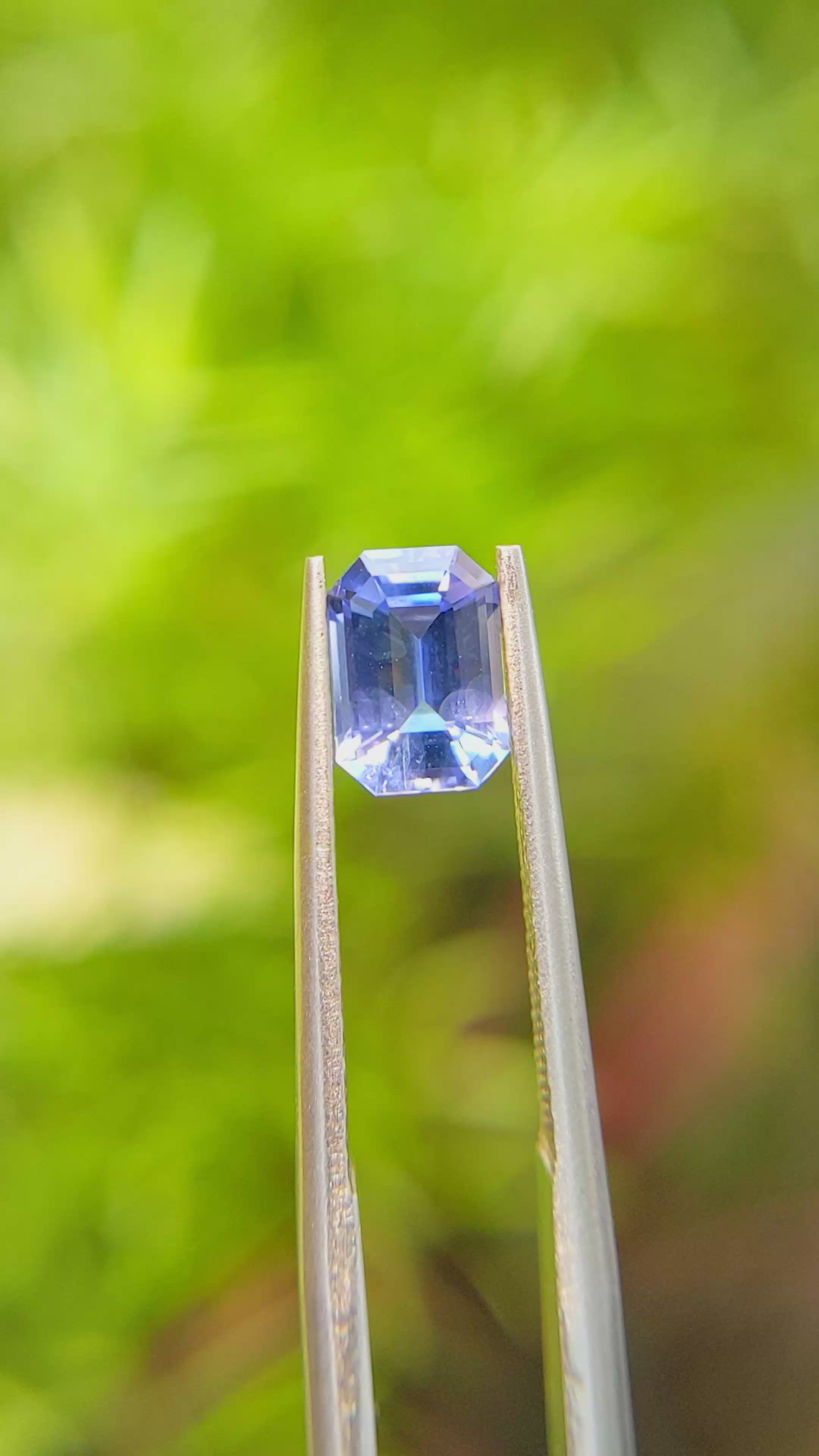 1.13 Ct. Blue Sapphire from Ceylon (Sri Lanka) Size Video
