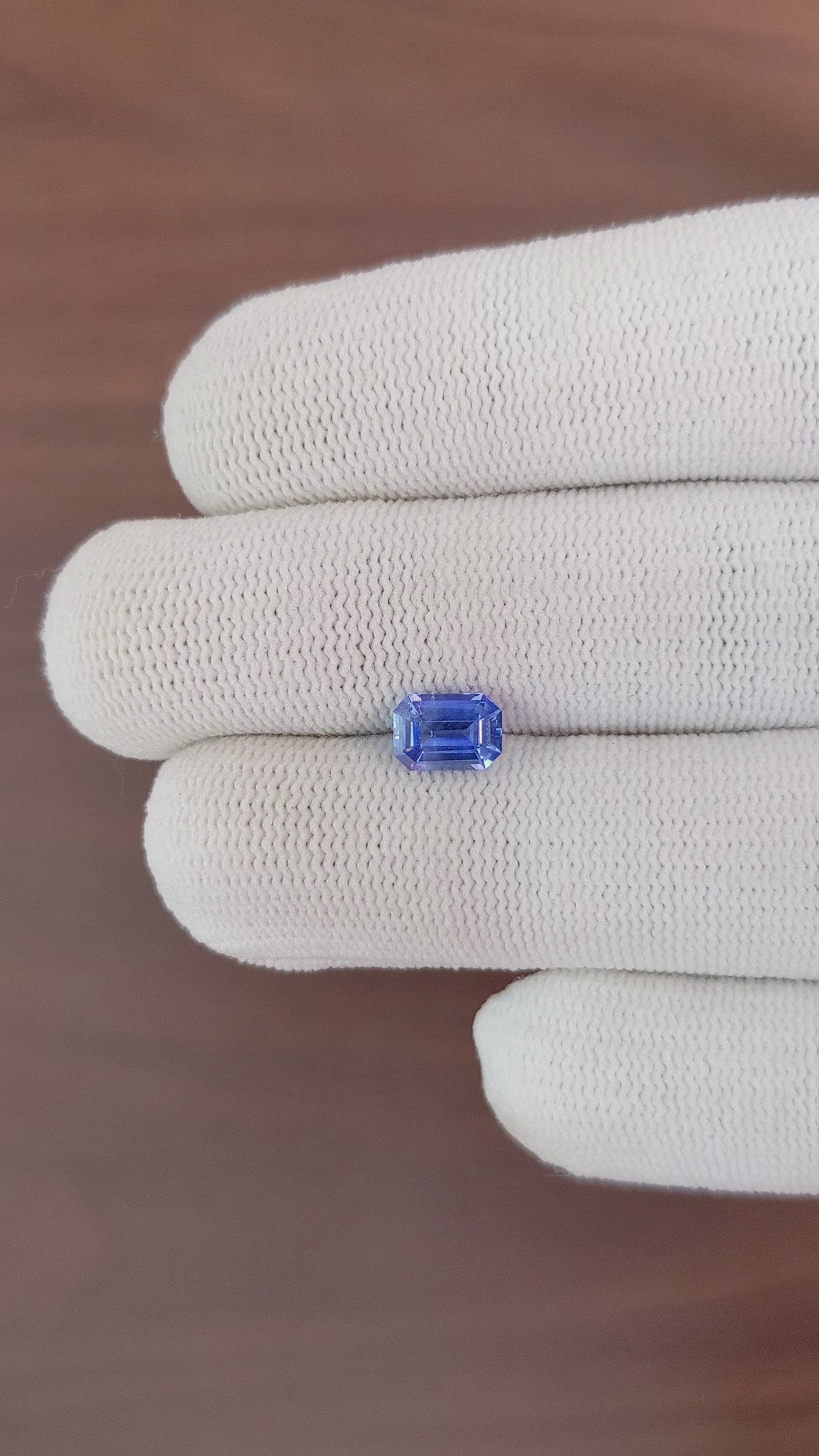 1.13 Ct. Blue Sapphire from Ceylon (Sri Lanka) Size Video