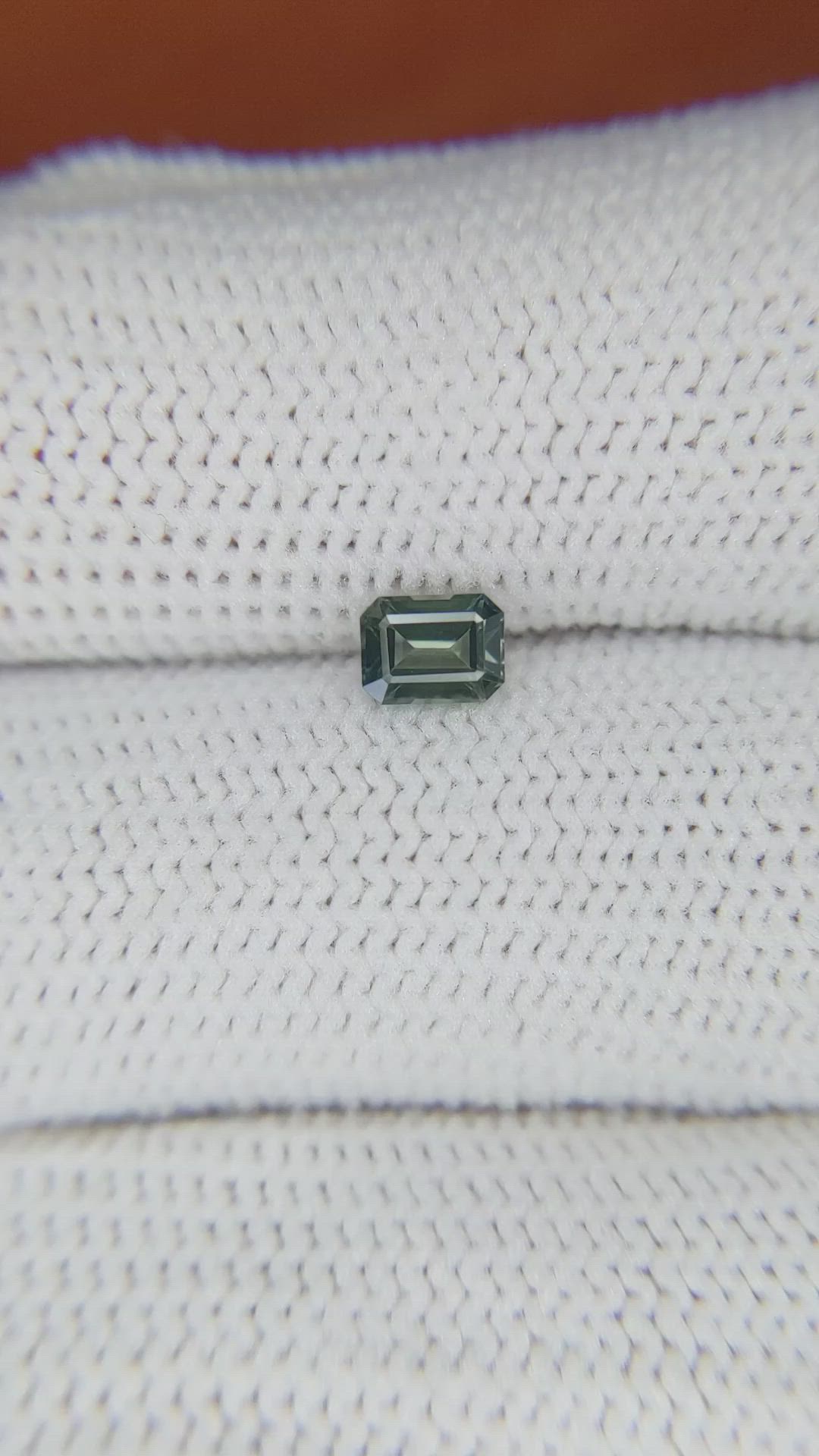 0.55 Ct. Green Sapphire from Madagascar Size Video
