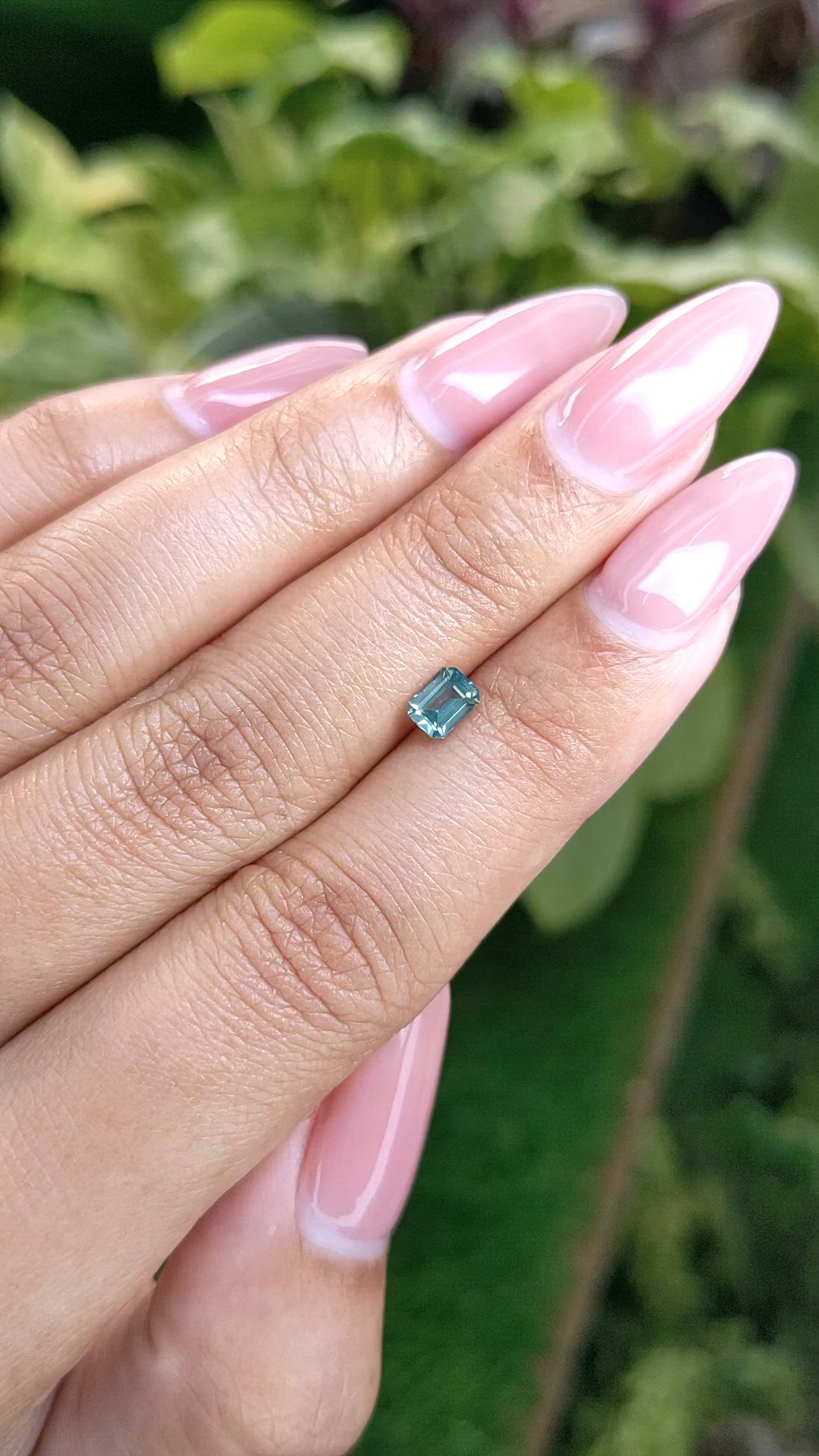 0.55 Ct. Green Sapphire from Madagascar Size Video