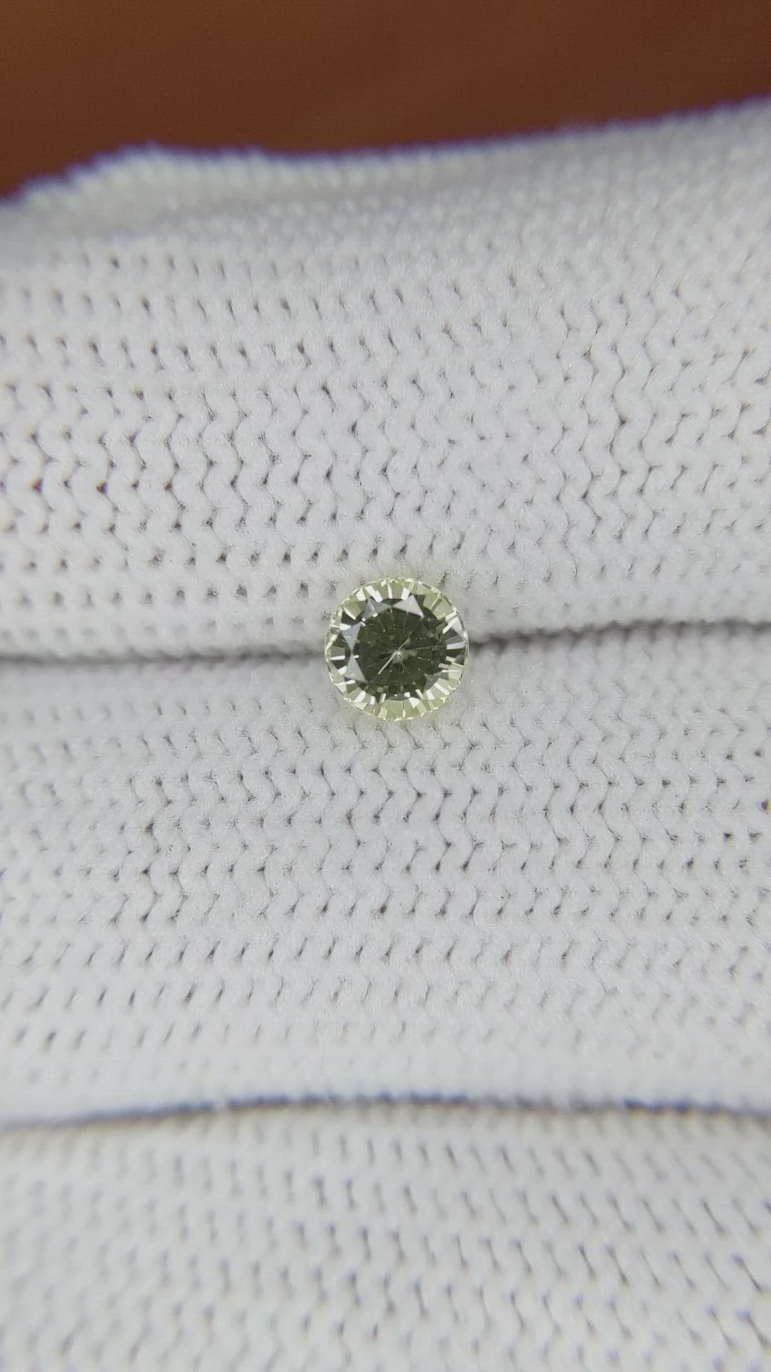 0.64 Ct. Yellow Sapphire from Ceylon (Sri Lanka) Size Video