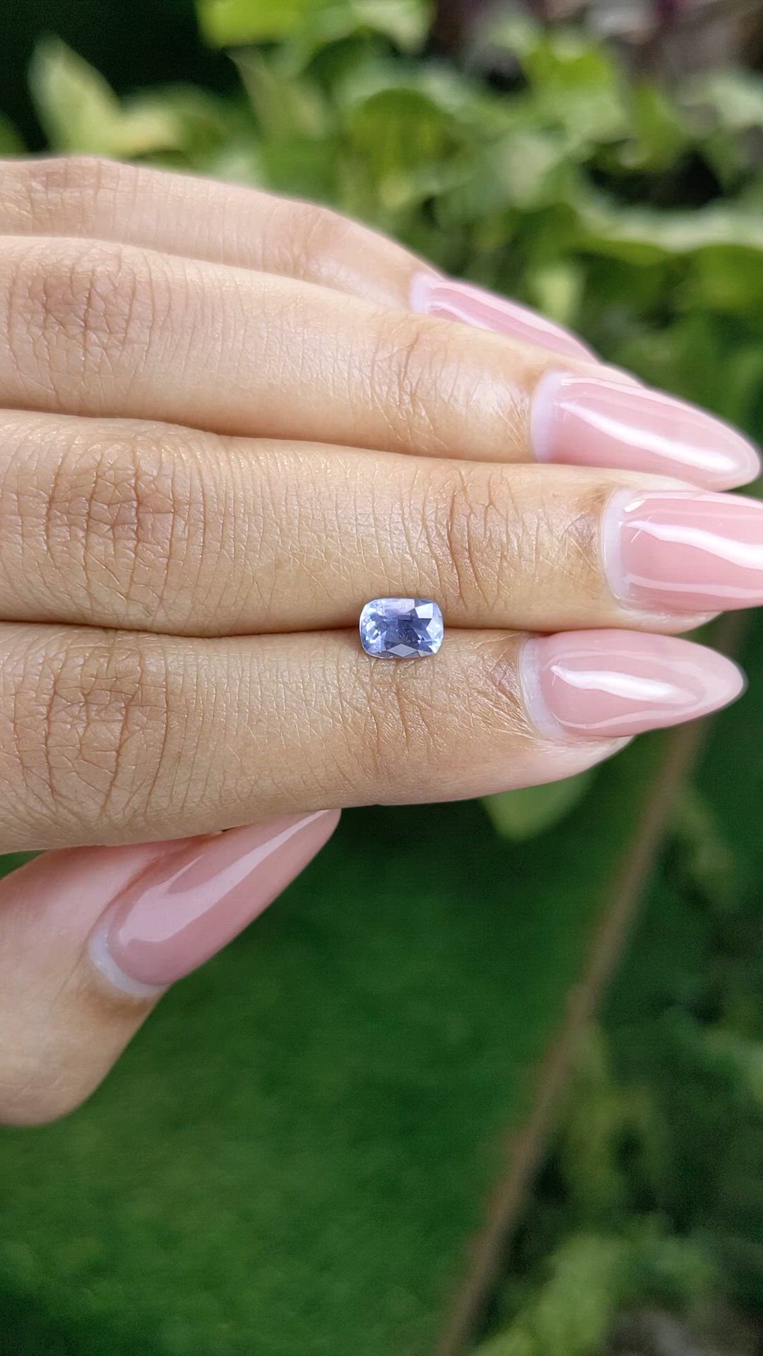 0.89 Ct. Blue Sapphire from Ceylon (Sri Lanka) Size Video