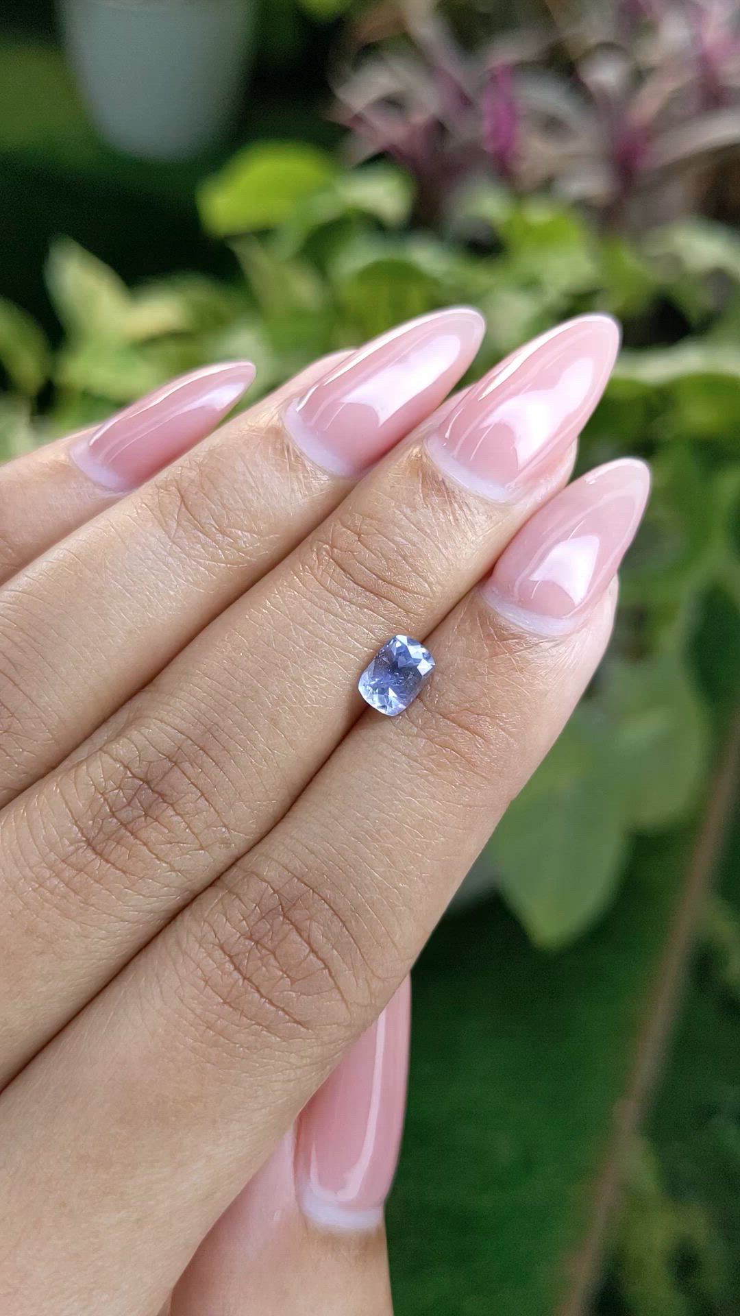 0.89 Ct. Blue Sapphire from Ceylon (Sri Lanka) Size Video