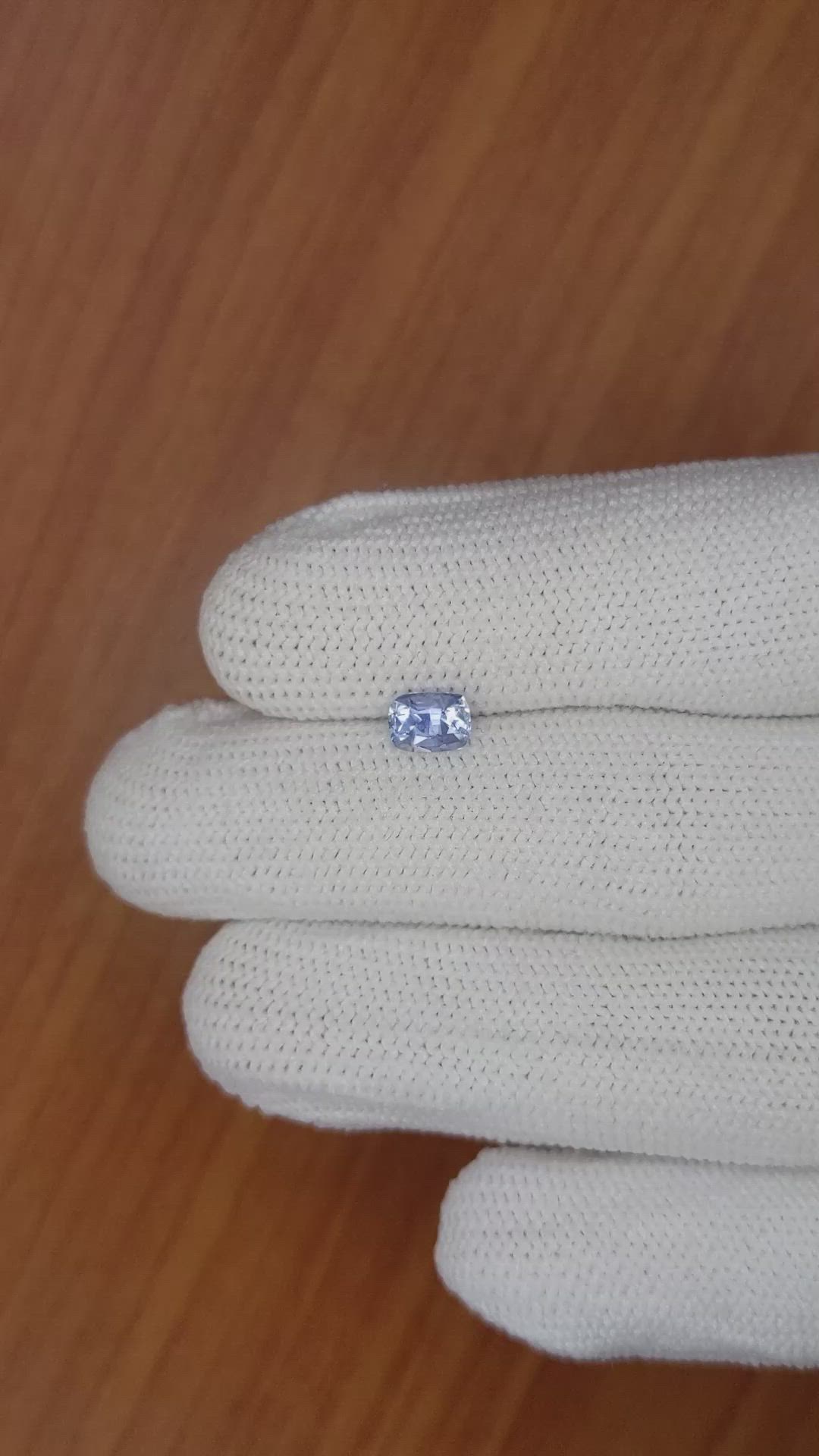0.89 Ct. Blue Sapphire from Ceylon (Sri Lanka) Size Video