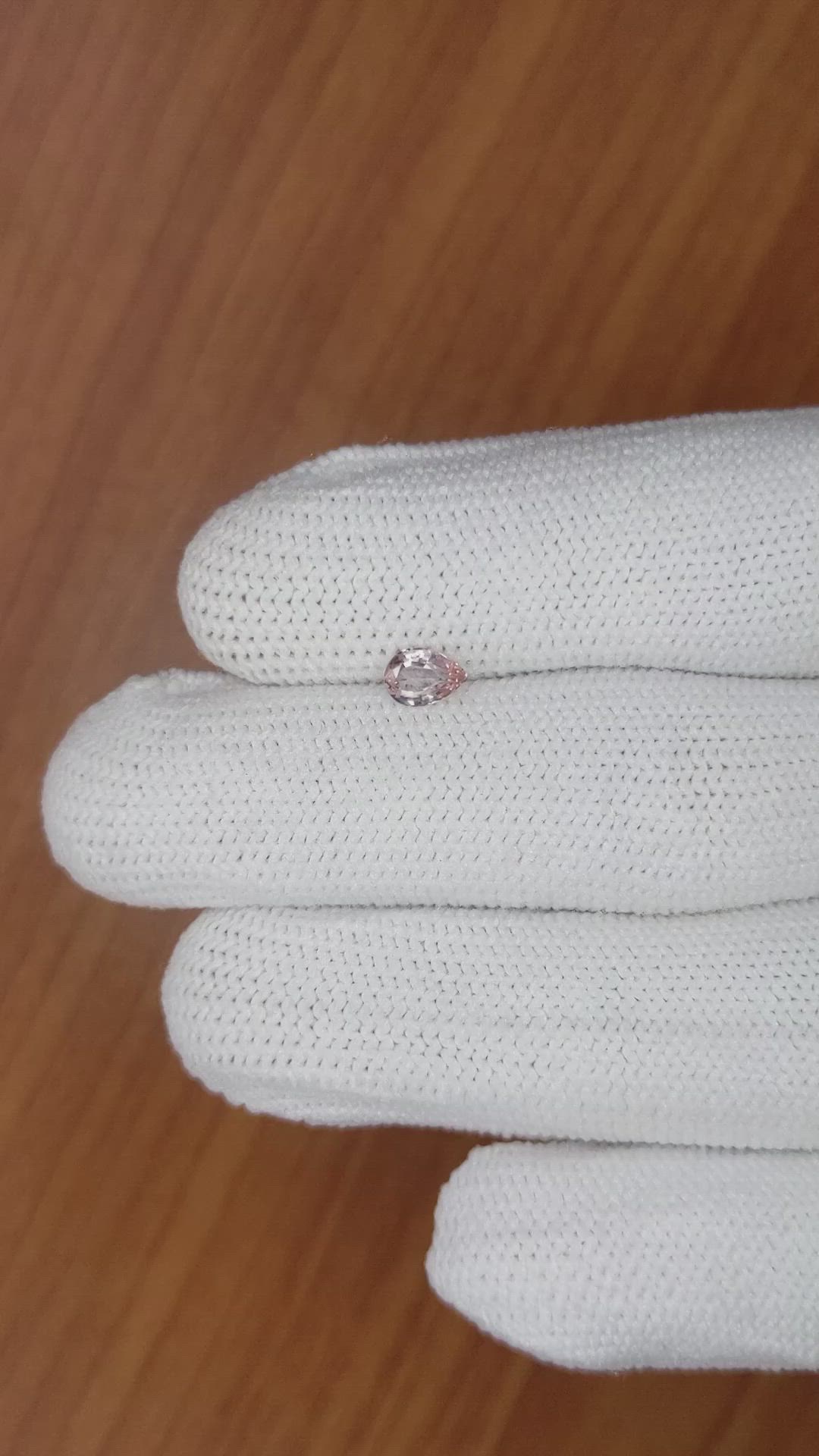0.52 Ct. Pink Sapphire from Ceylon (Sri Lanka) Size Video