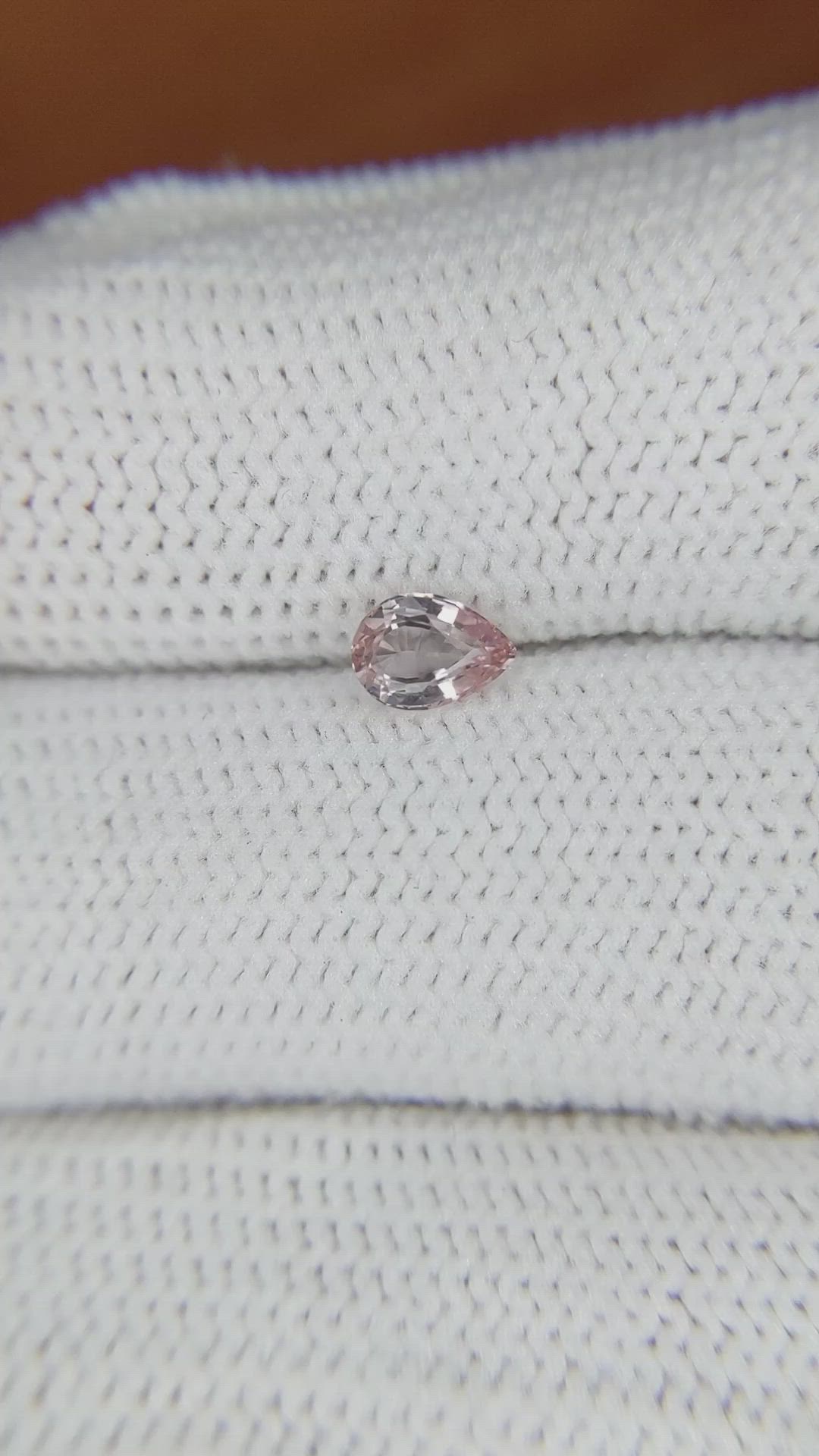 0.52 Ct. Pink Sapphire from Ceylon (Sri Lanka) Size Video