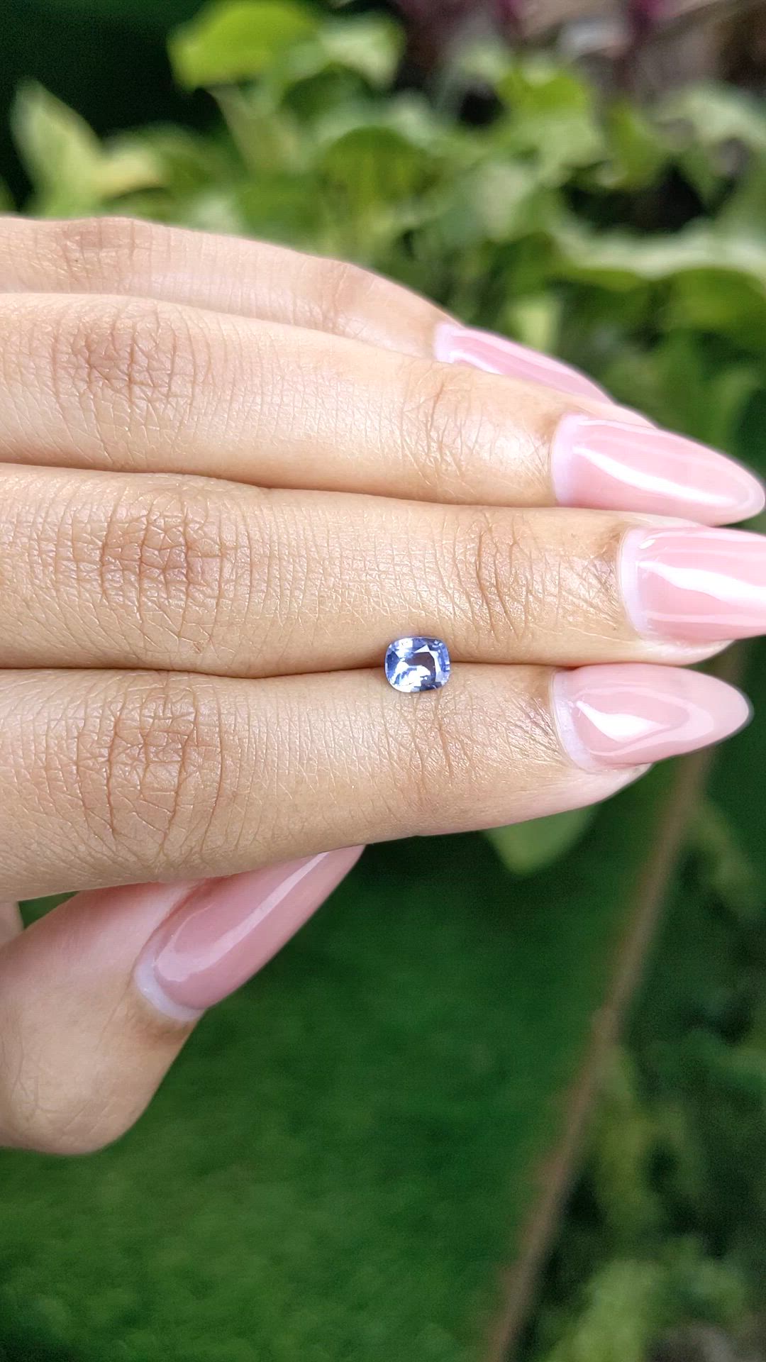 0.49 Ct. Blue Sapphire from Ceylon (Sri Lanka) Size Video