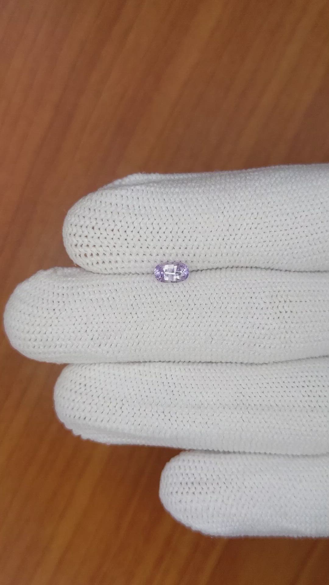 0.66 Ct. Purple Sapphire from Ceylon (Sri Lanka) Size Video