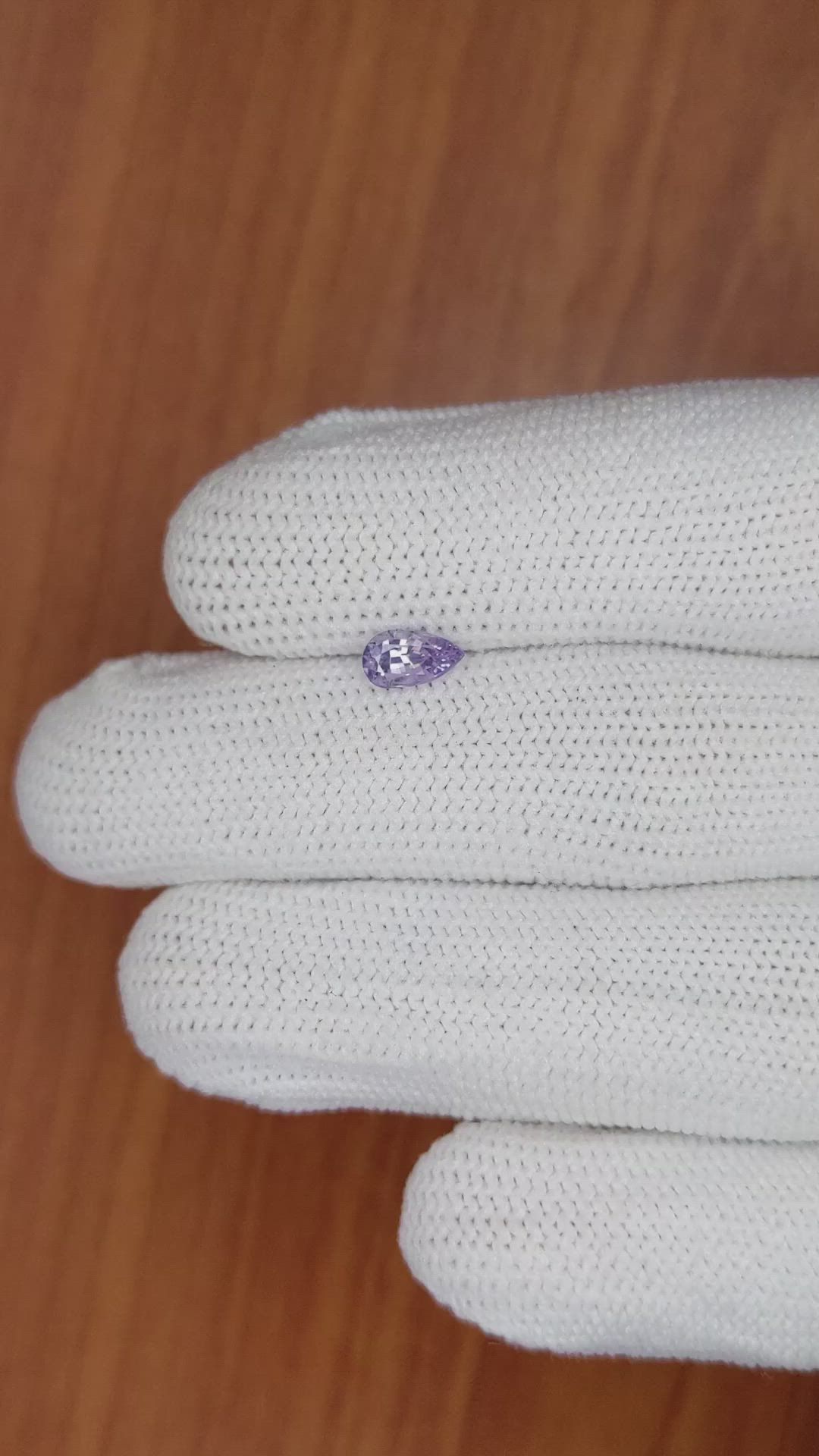 0.76 Ct. Purple Sapphire from Ceylon (Sri Lanka) Size Video