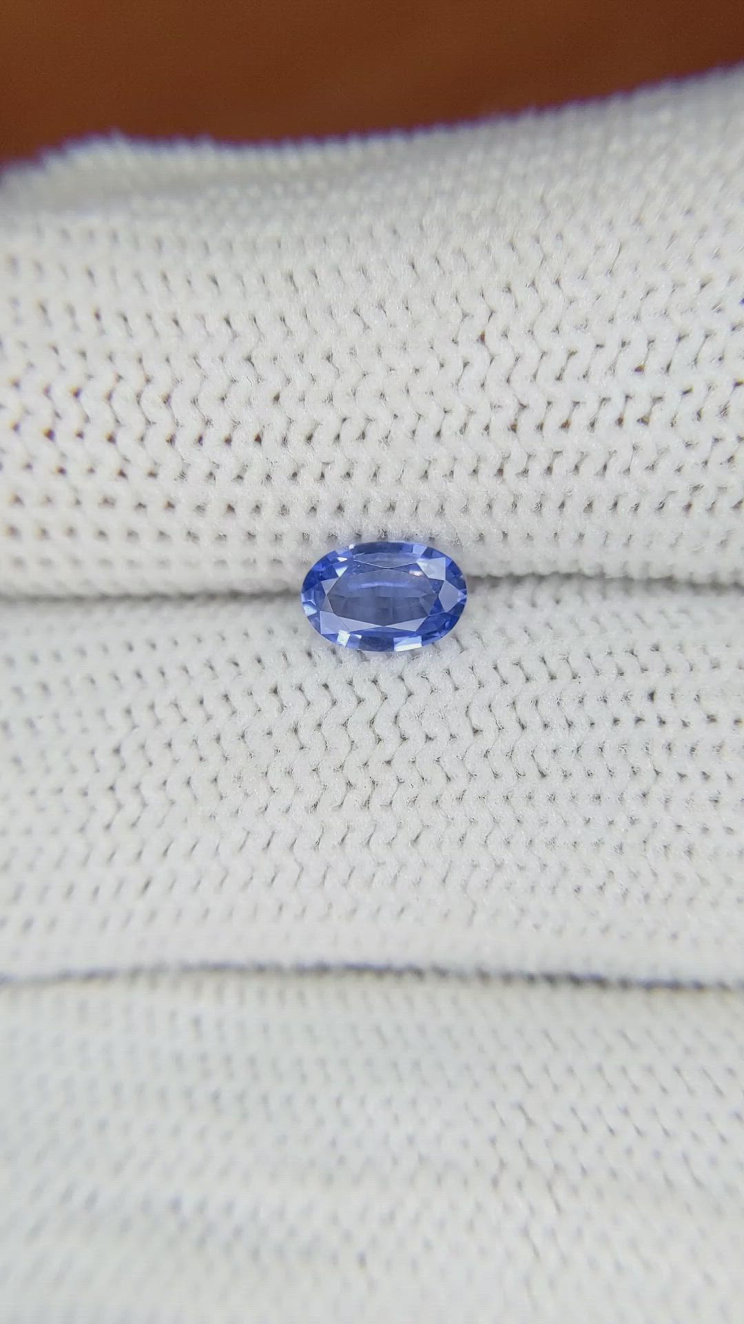 0.56 Ct. Blue Sapphire from Ceylon (Sri Lanka) Size Video