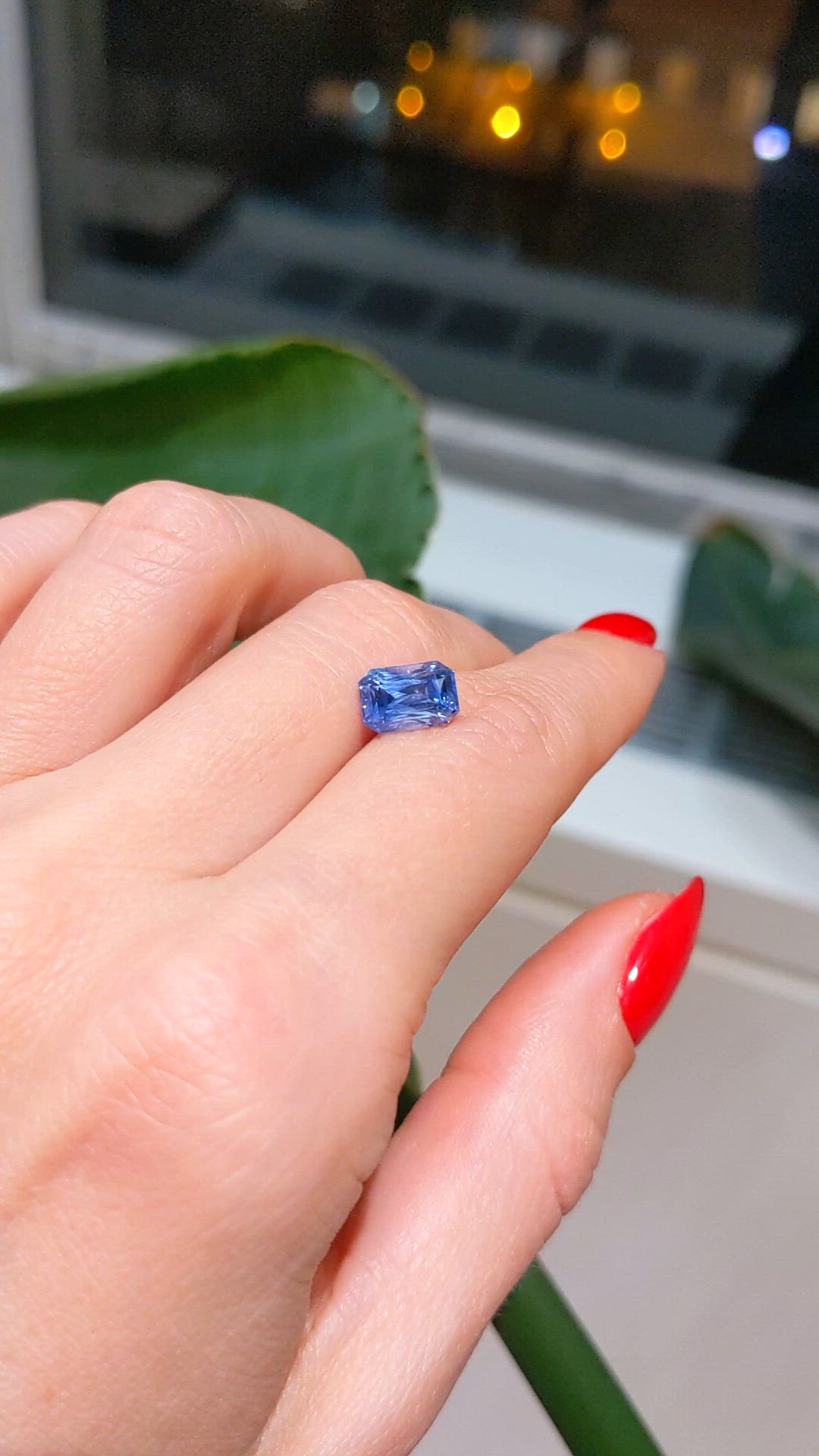 2.67 Ct. Blue Sapphire from Ceylon (Sri Lanka) Size Video