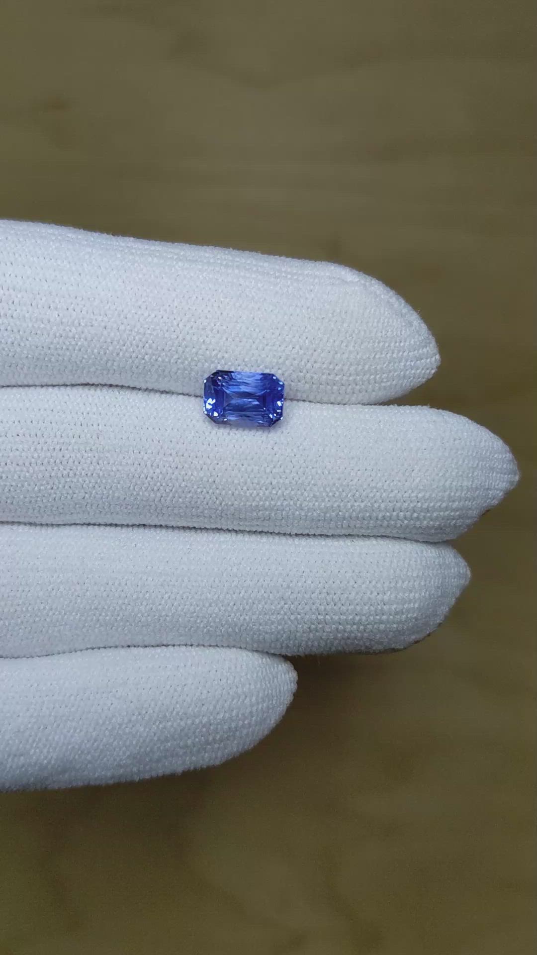 2.67 Ct. Blue Sapphire from Ceylon (Sri Lanka) Size Video