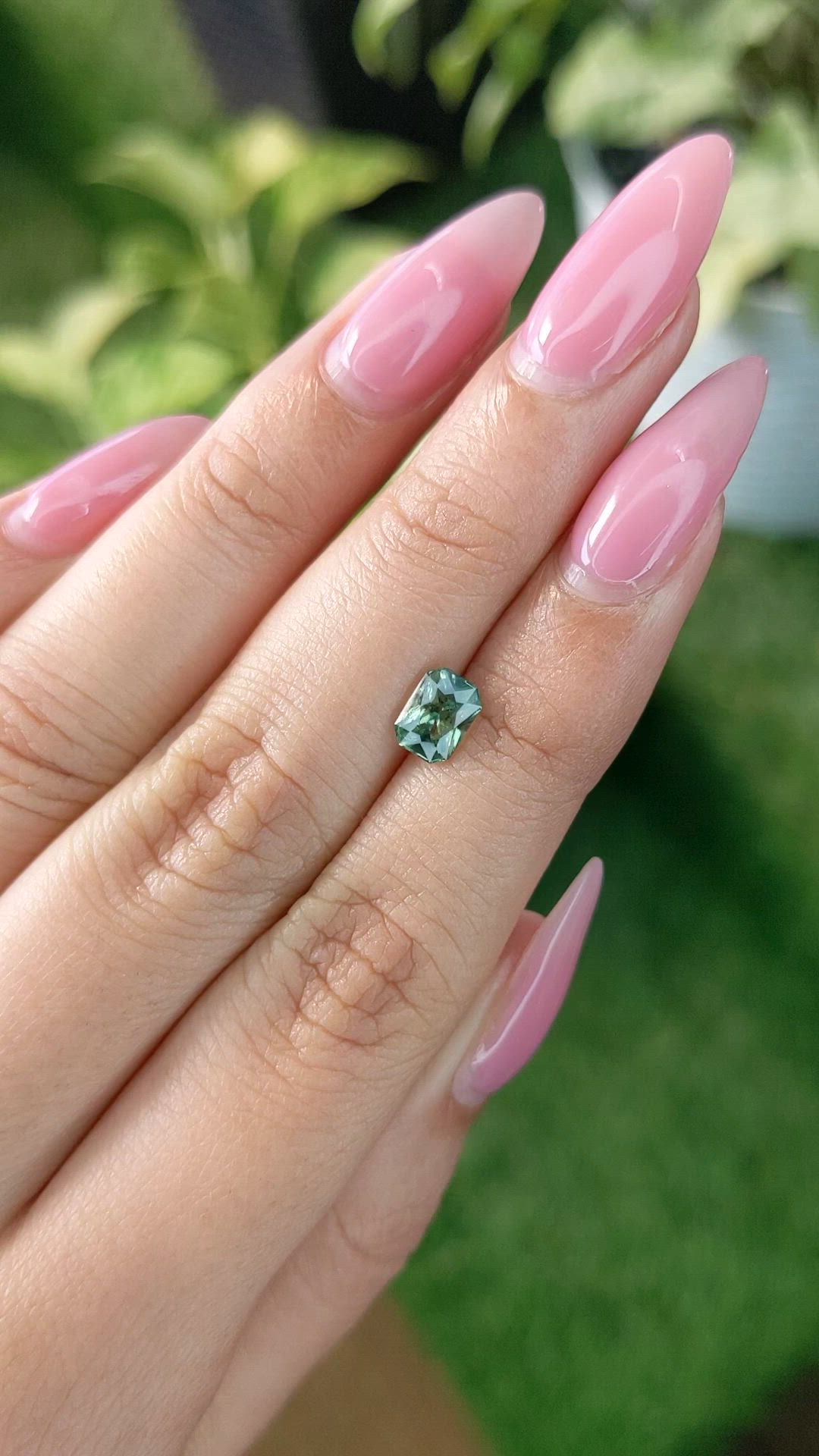 1.18 Ct. Green Sapphire from Madagascar Size Video