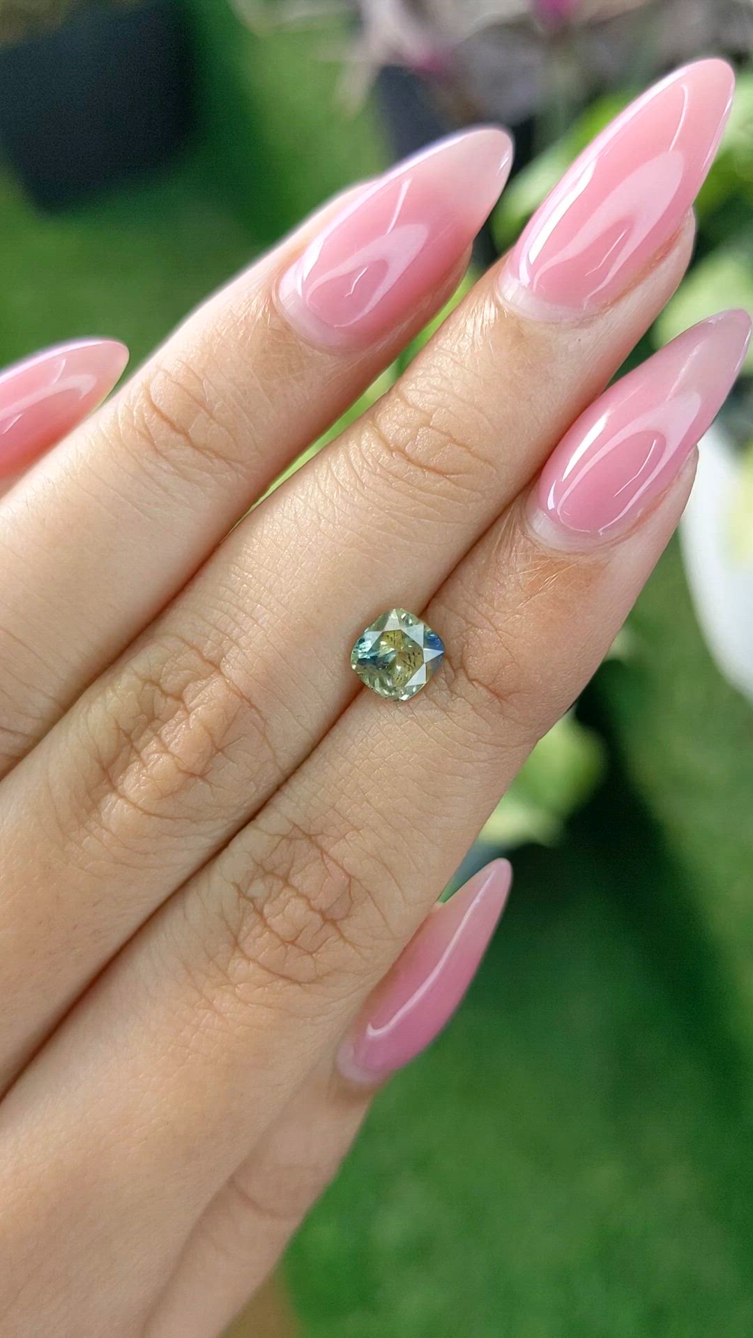 1.34 Ct. Bi Color Sapphire from Ceylon (Sri Lanka) Size Video