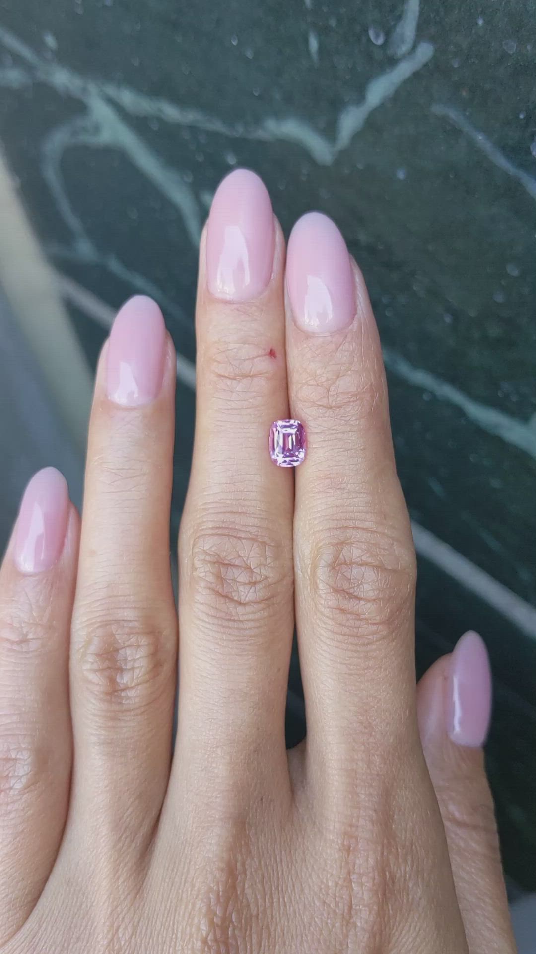 1.25 Ct. Pink Sapphire from Ceylon (Sri Lanka) Size Video