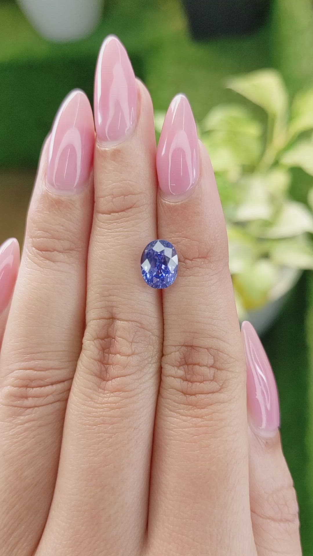 3.12 Ct. Blue Sapphire from Ceylon (Sri Lanka) Size Video