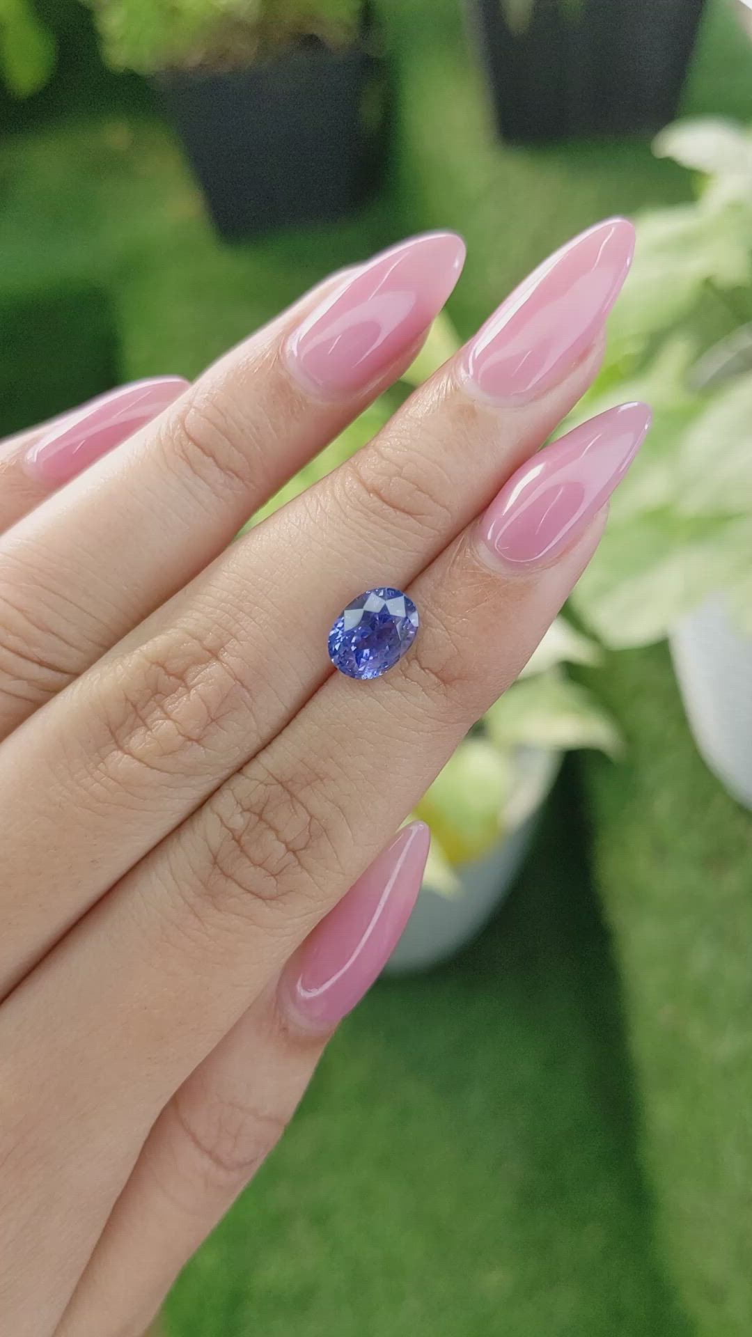 3.12 Ct. Blue Sapphire from Ceylon (Sri Lanka) Size Video