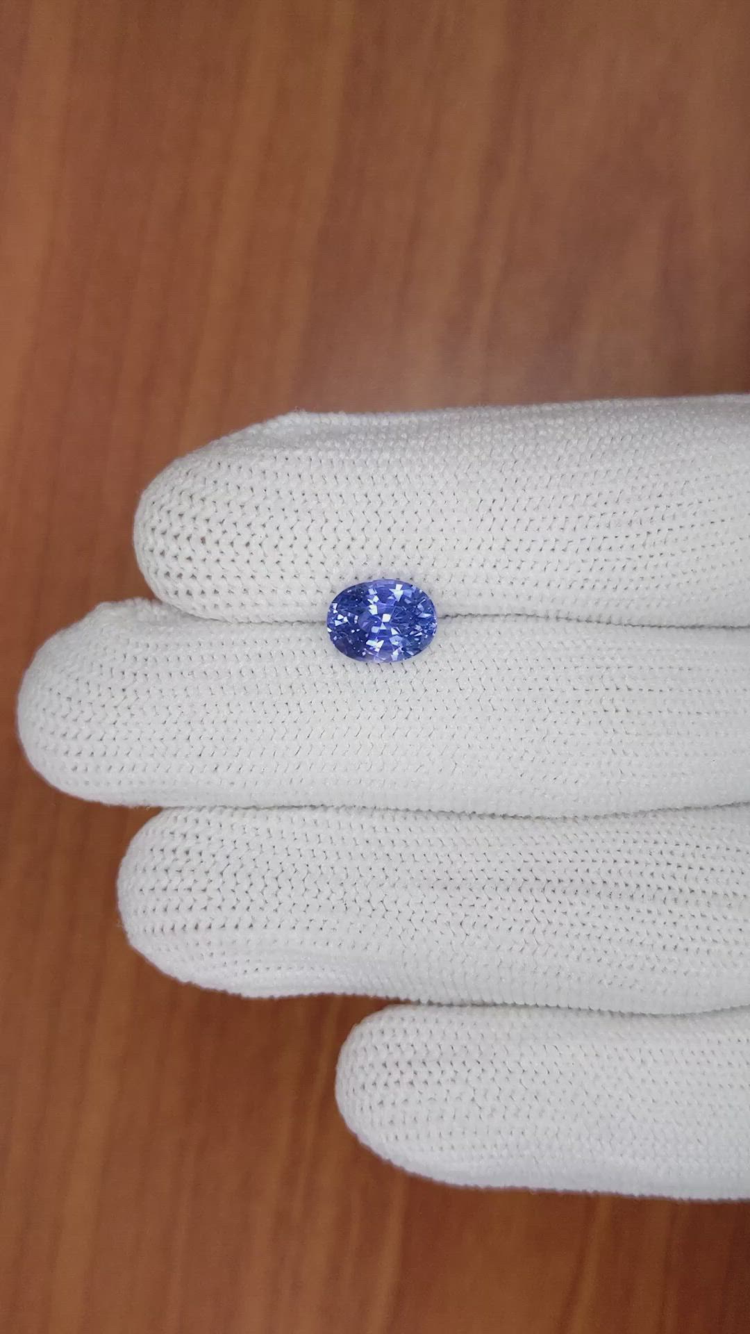 3.12 Ct. Blue Sapphire from Ceylon (Sri Lanka) Size Video