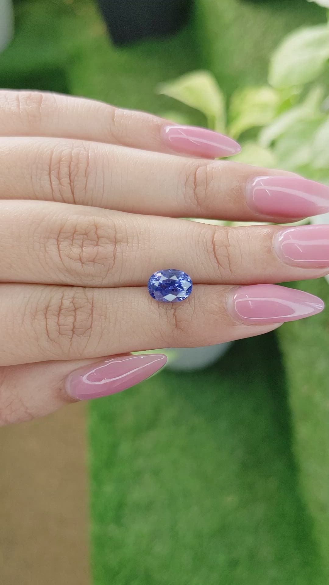 3.12 Ct. Blue Sapphire from Ceylon (Sri Lanka) Size Video