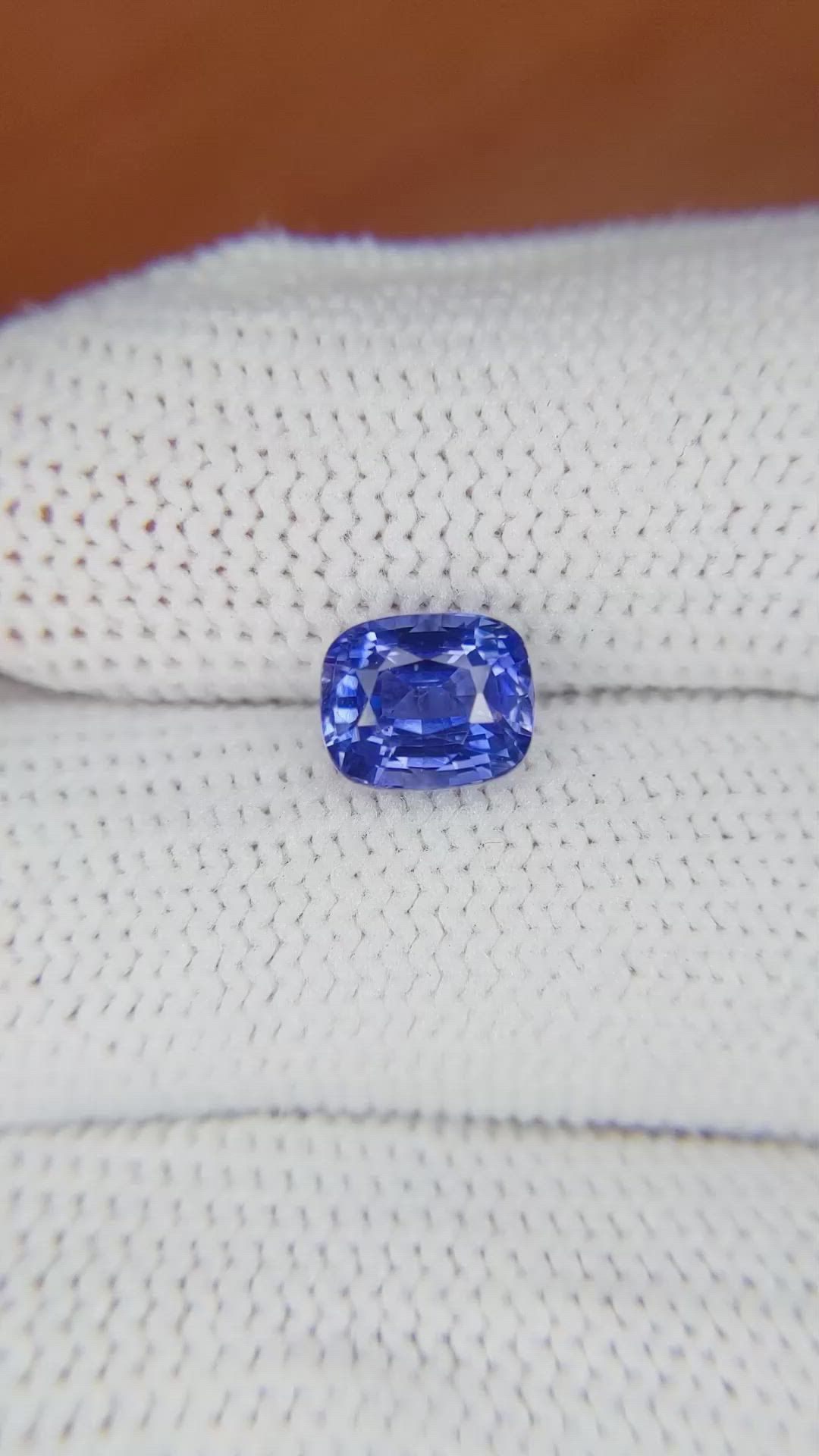 2.48 Ct. Blue Sapphire from Ceylon (Sri Lanka) Size Video