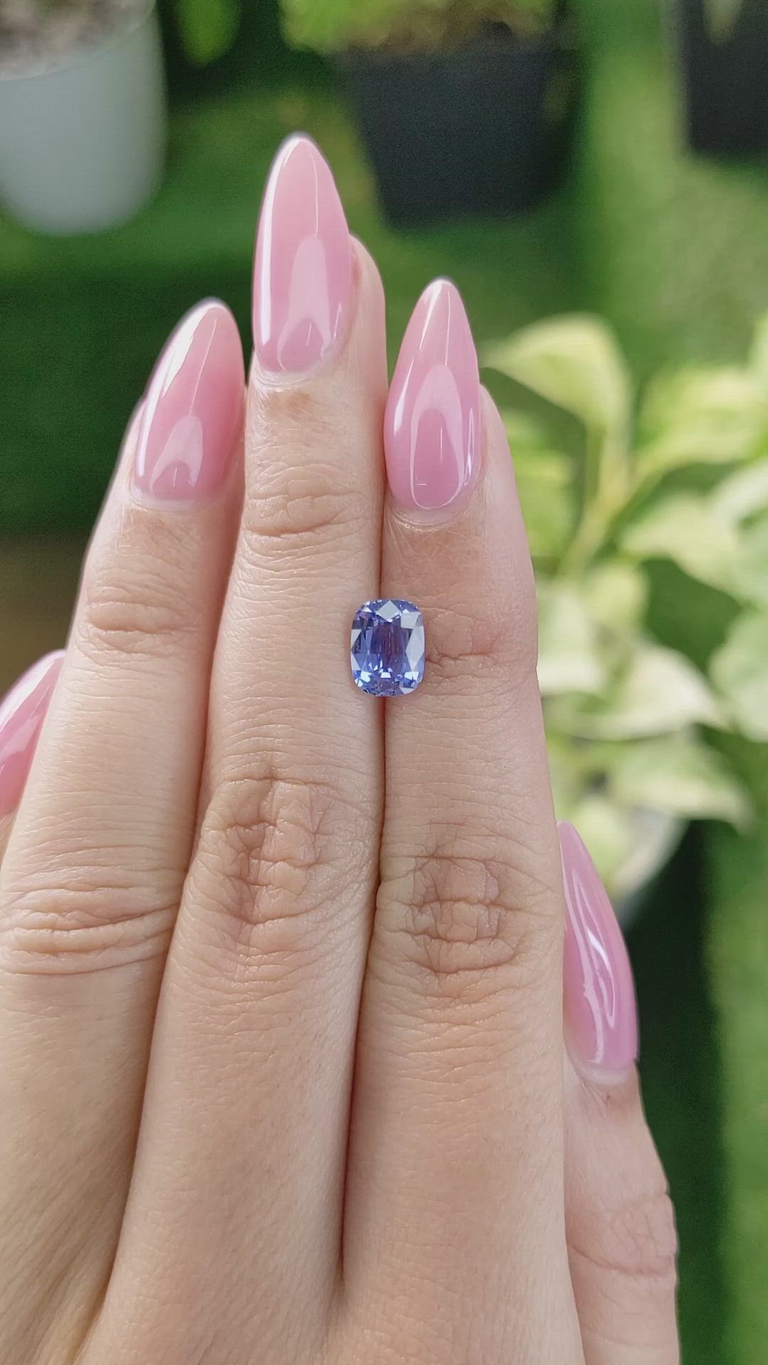 1.72 Ct. Blue Sapphire from Ceylon (Sri Lanka) Size Video