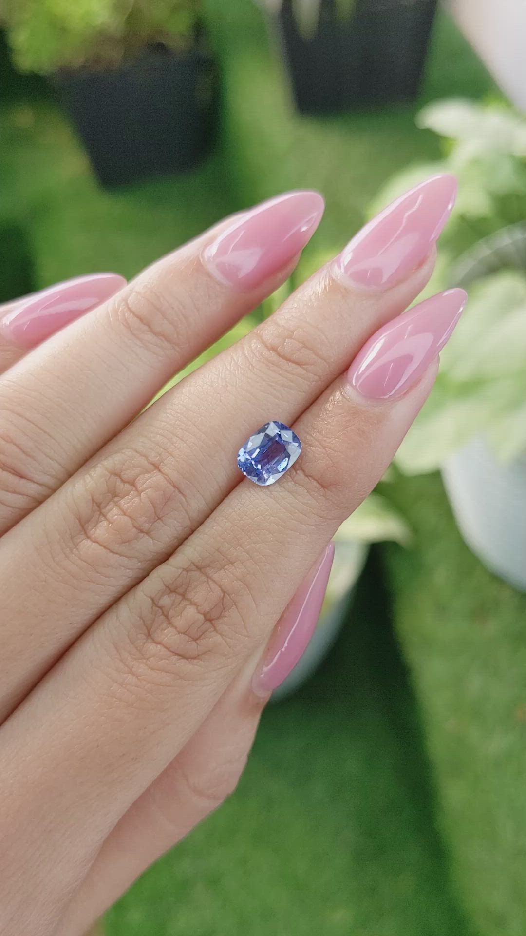 1.72 Ct. Blue Sapphire from Ceylon (Sri Lanka) Size Video