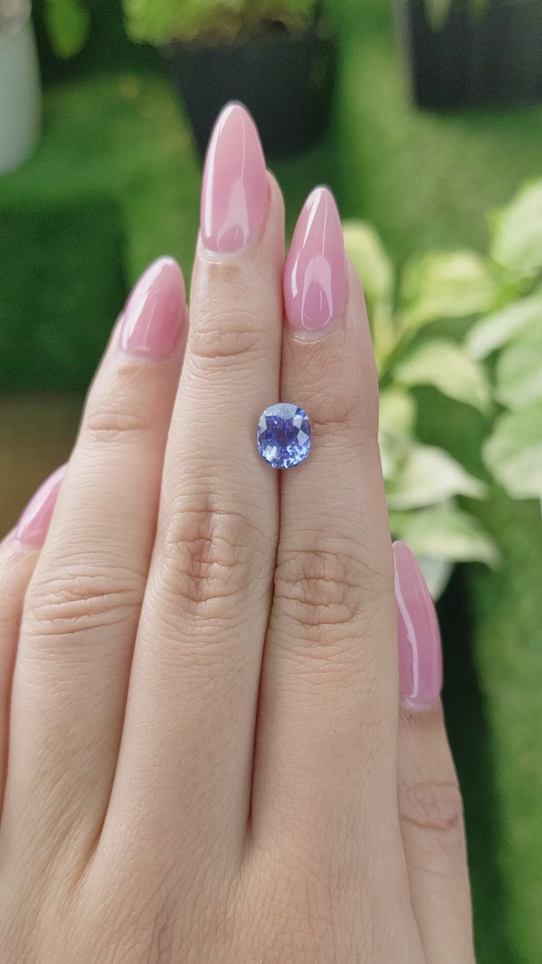 2.58 Ct. Blue Sapphire from Ceylon (Sri Lanka) Size Video