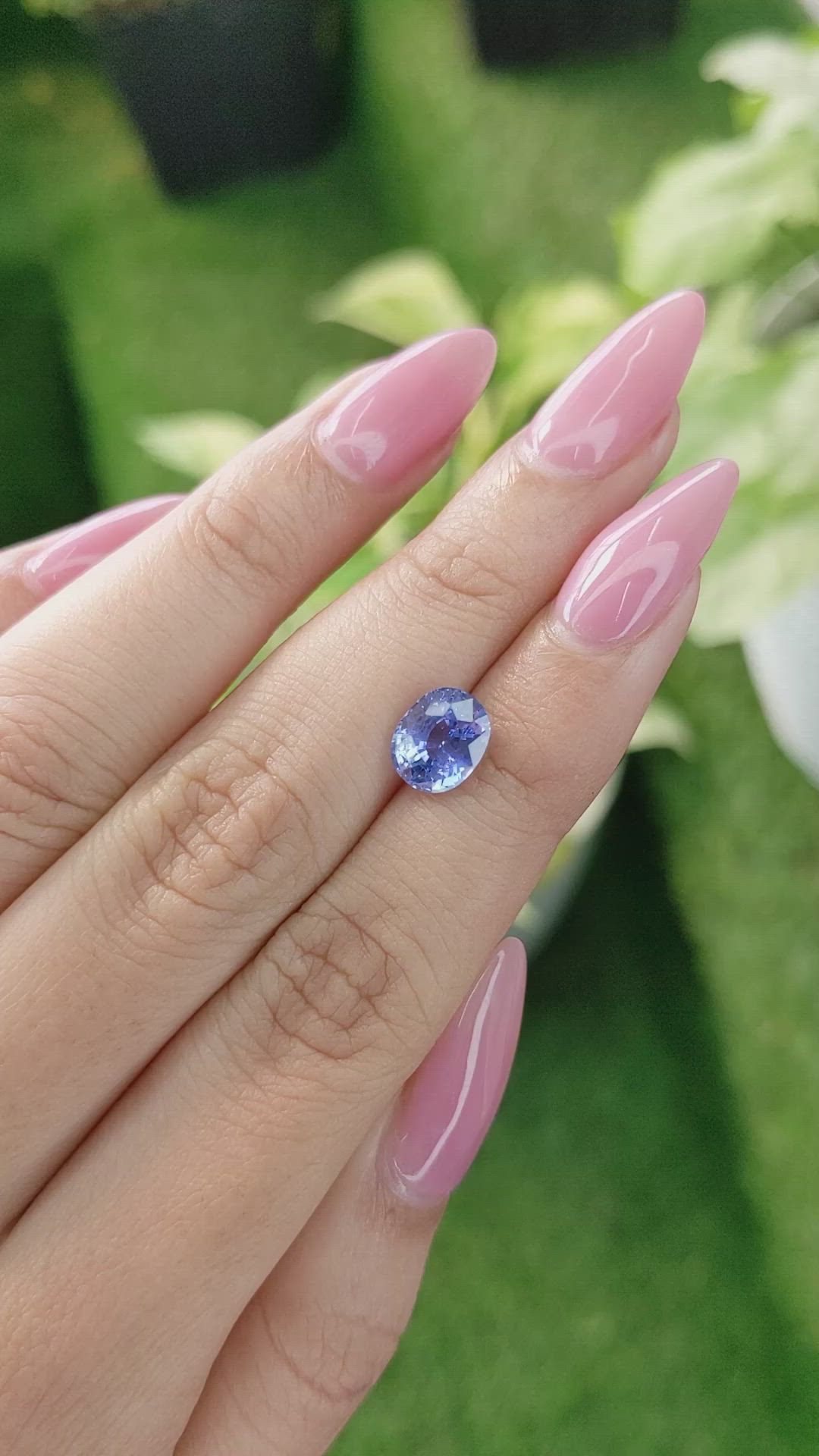 2.58 Ct. Blue Sapphire from Ceylon (Sri Lanka) Size Video