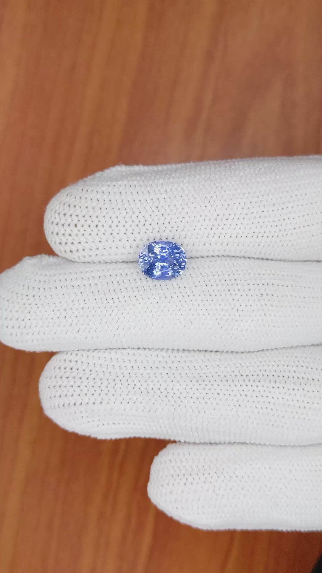 2.58 Ct. Blue Sapphire from Ceylon (Sri Lanka) Size Video