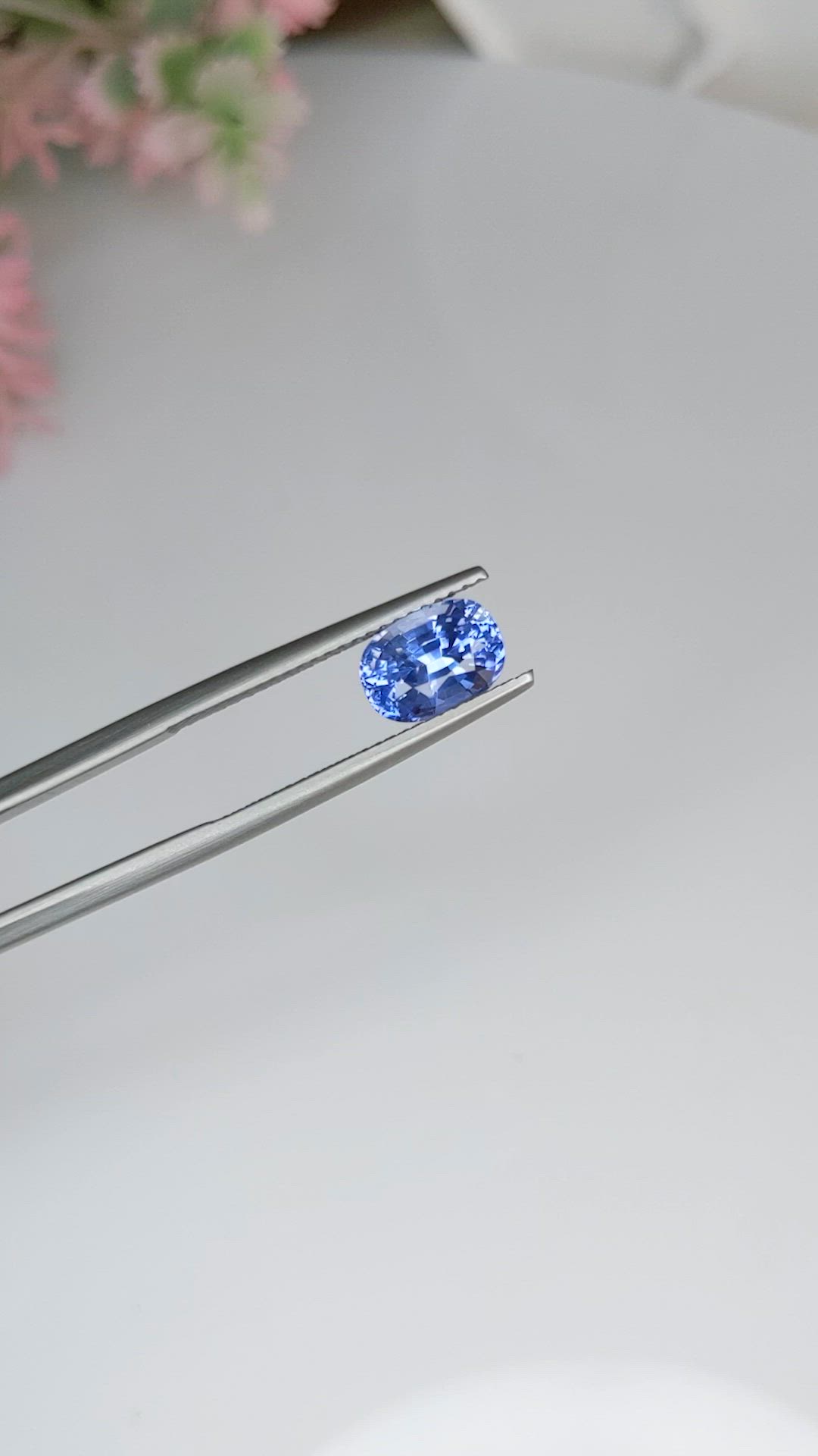 2.12 Ct. Blue Sapphire from Ceylon (Sri Lanka) Size Video