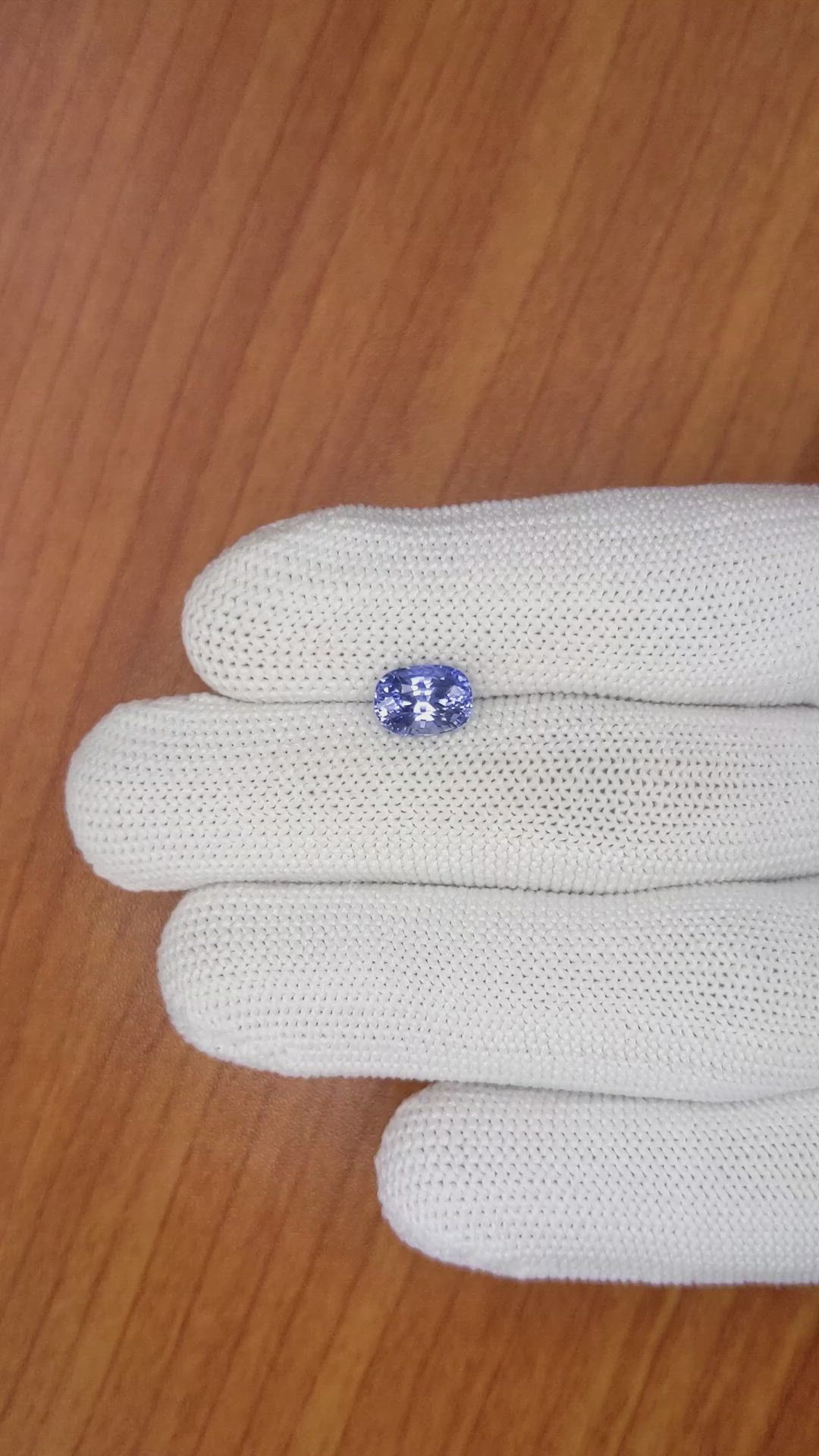 2.12 Ct. Blue Sapphire from Ceylon (Sri Lanka) Size Video