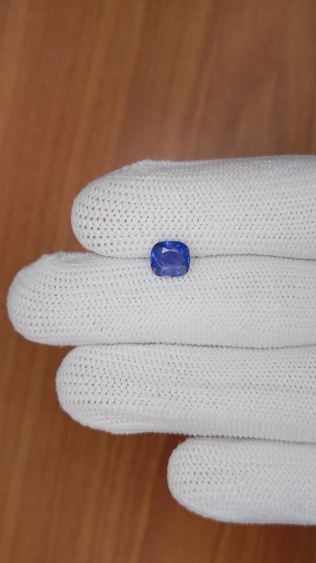 1.56 Ct. Blue Sapphire from Ceylon (Sri Lanka) Size Video