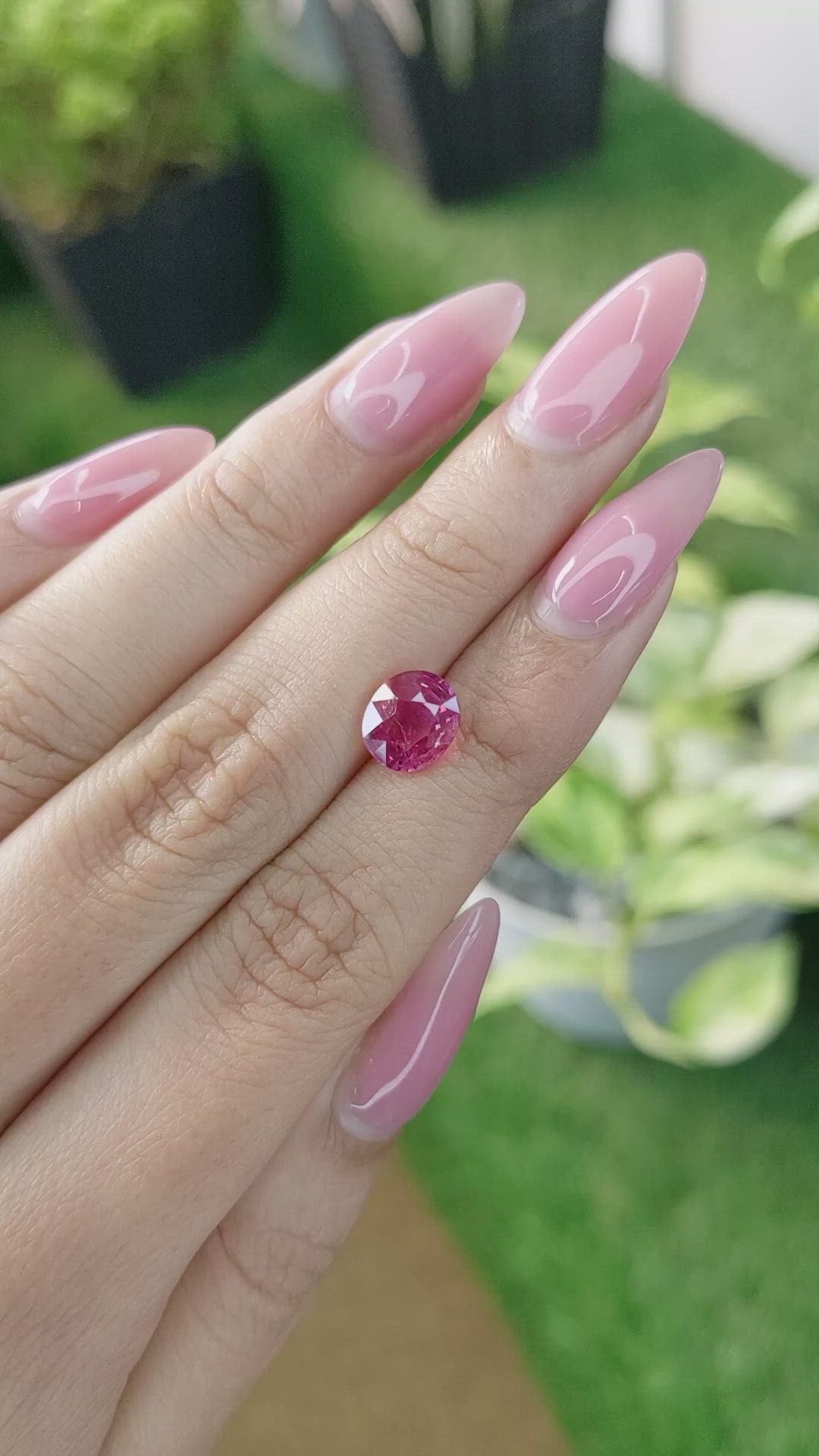 3.13 Ct. Pink Sapphire from Tanzania Size Video