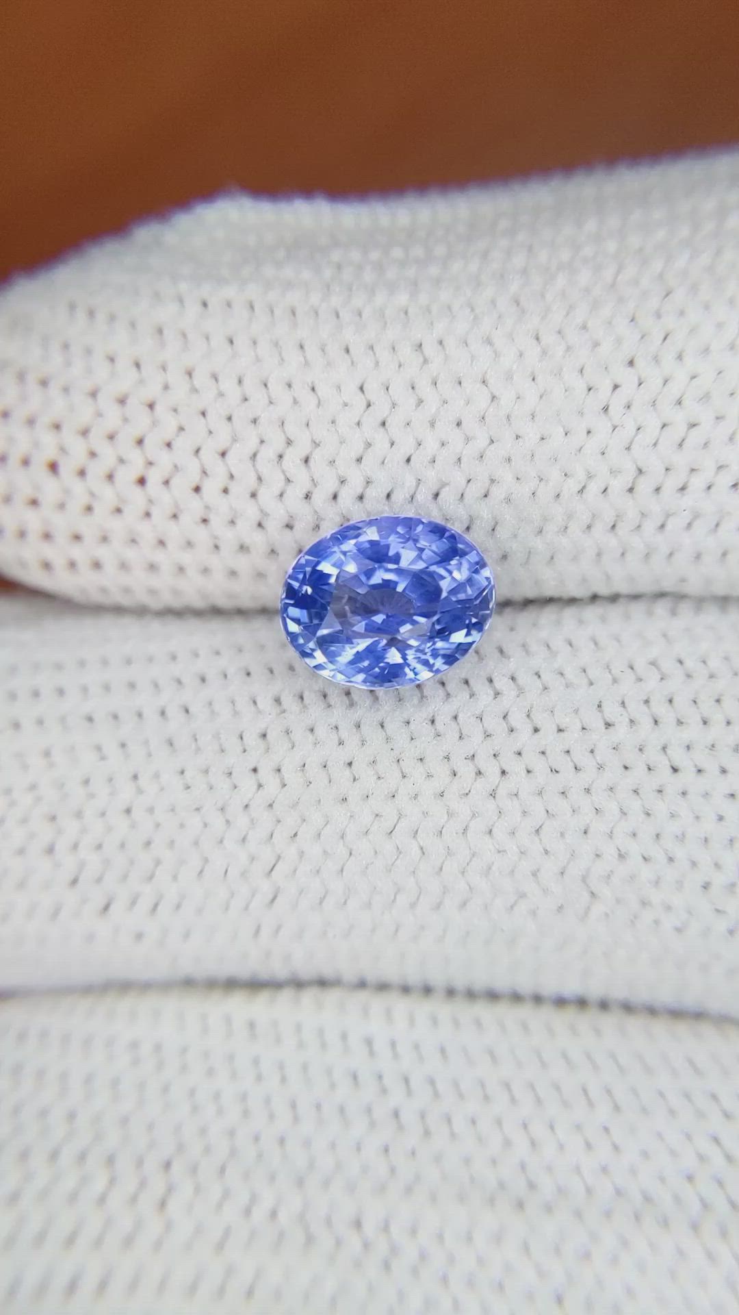 3.06 Ct. Blue Sapphire from Ceylon (Sri Lanka) Size Video
