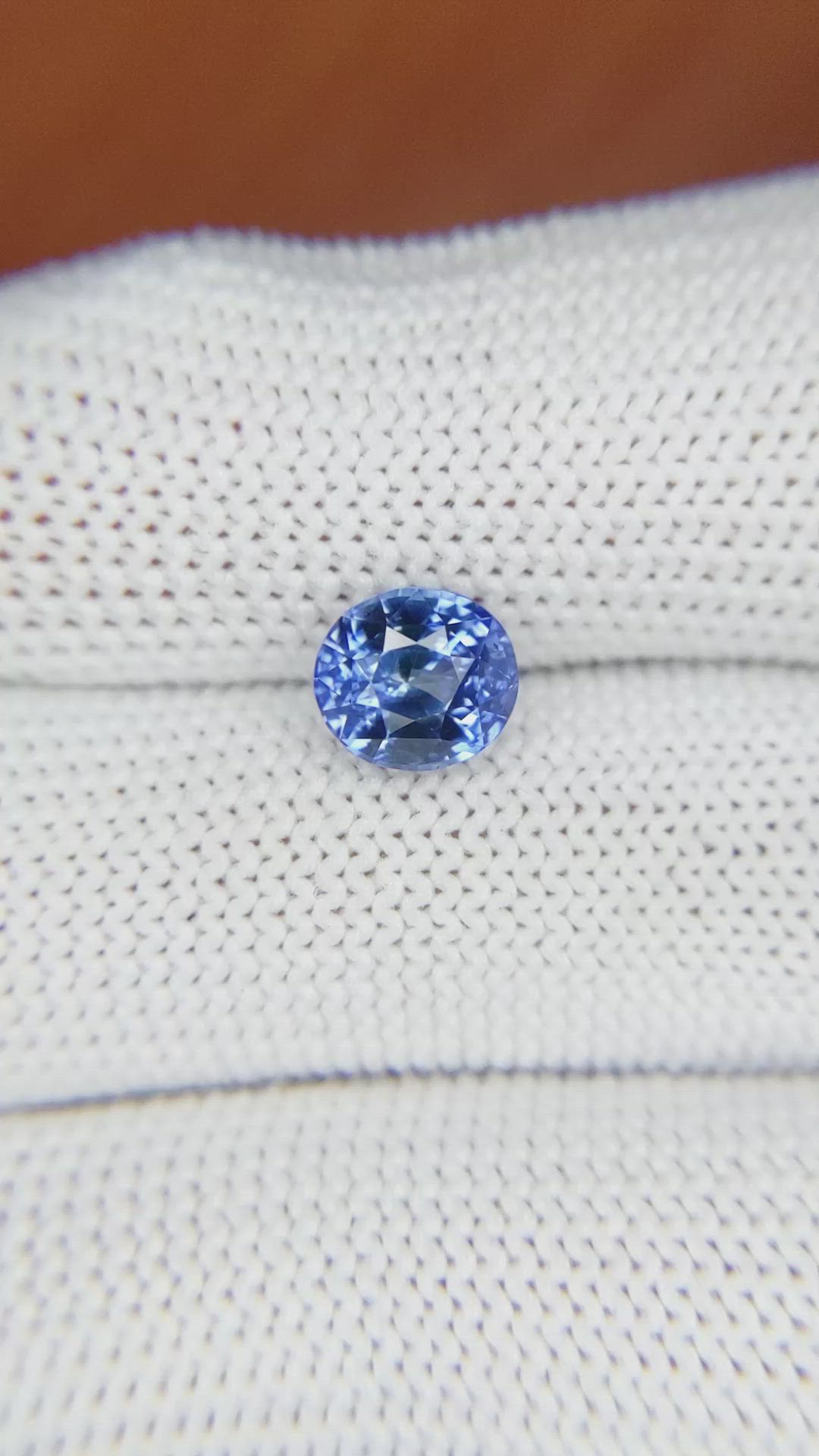 2.16 Ct. Blue Sapphire from Ceylon (Sri Lanka) Size Video