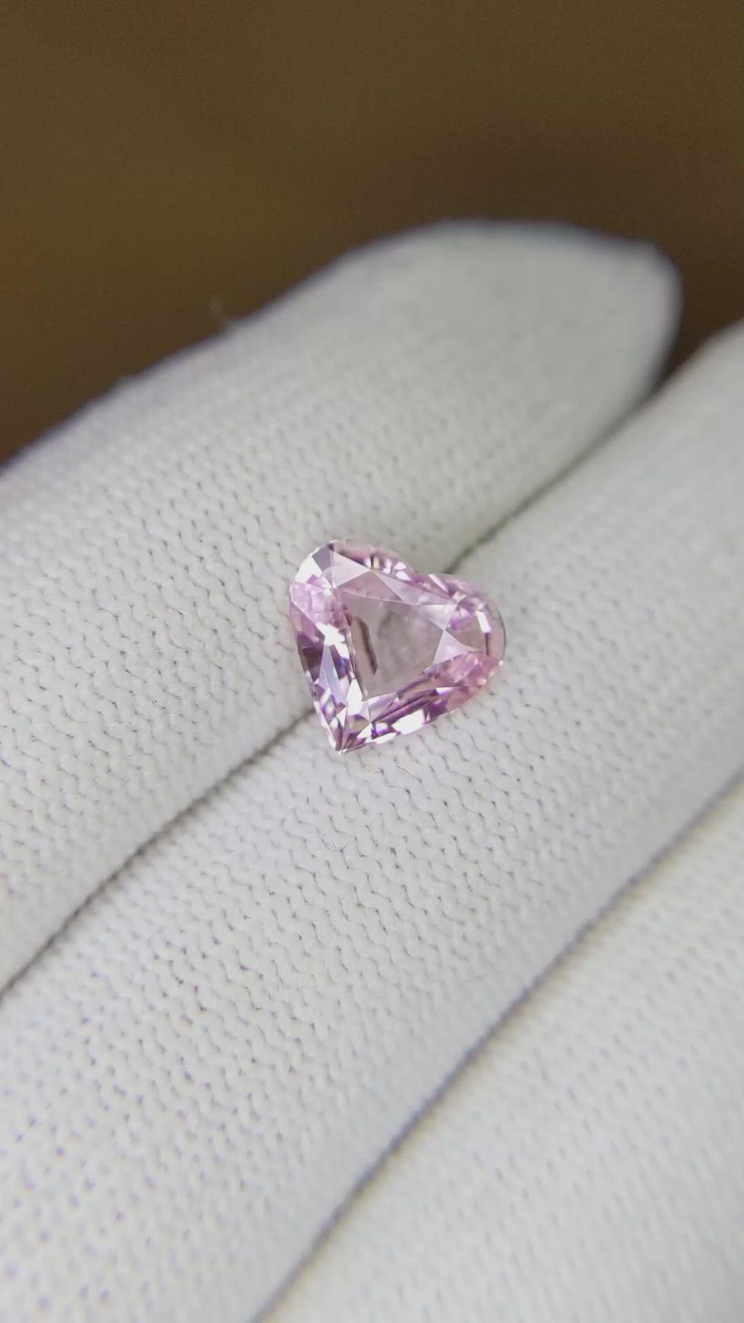 1.96 Ct. Pink Sapphire from Ceylon (Sri Lanka) Size Video