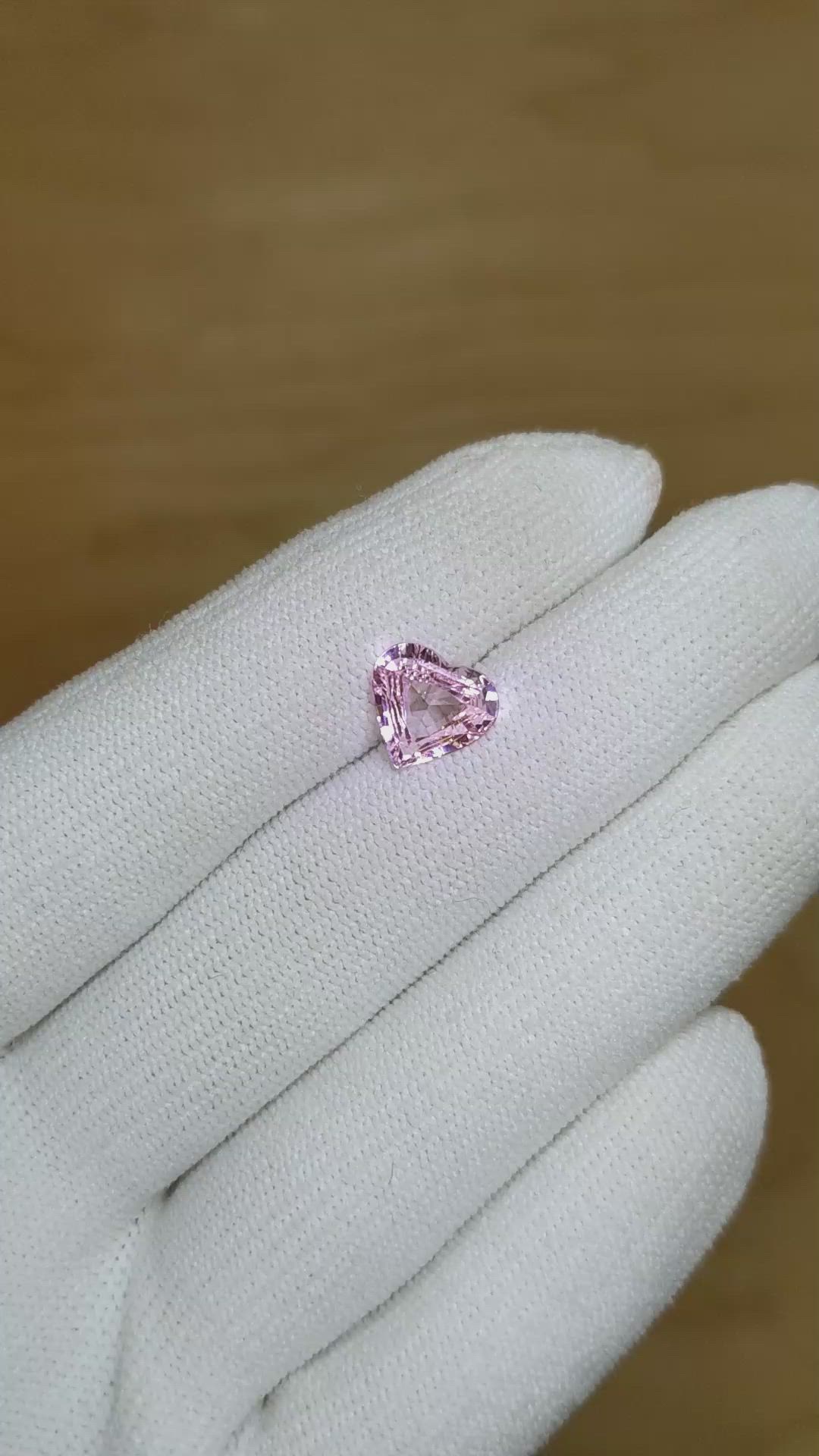 1.96 Ct. Pink Sapphire from Ceylon (Sri Lanka) Size Video