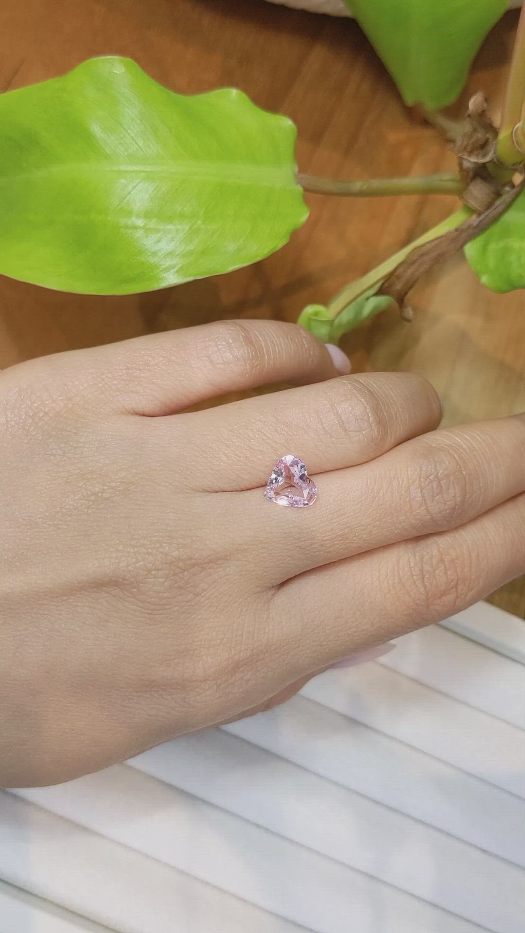 1.96 Ct. Pink Sapphire from Ceylon (Sri Lanka) Size Video