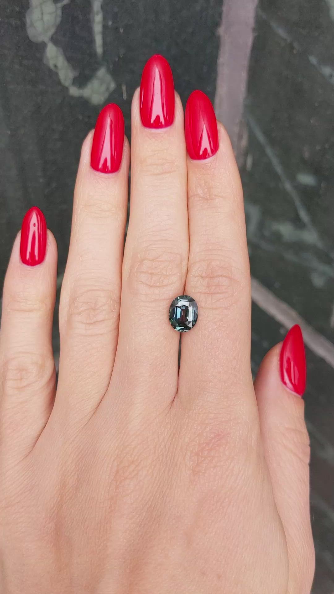 2.52 Ct. Green Sapphire from Ceylon (Sri Lanka) Size Video