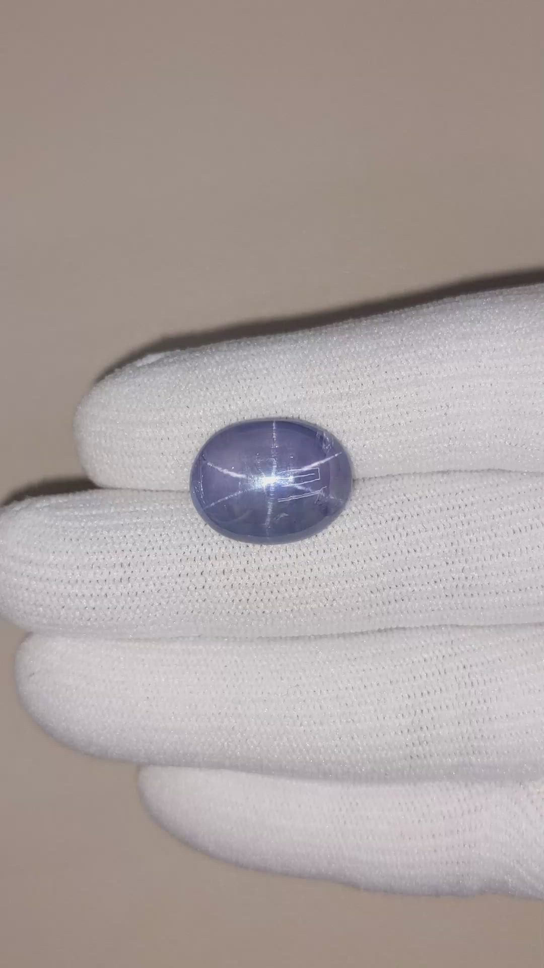 15.83 Ct. Blue Star Sapphire from Ceylon (Sri Lanka) Size Video