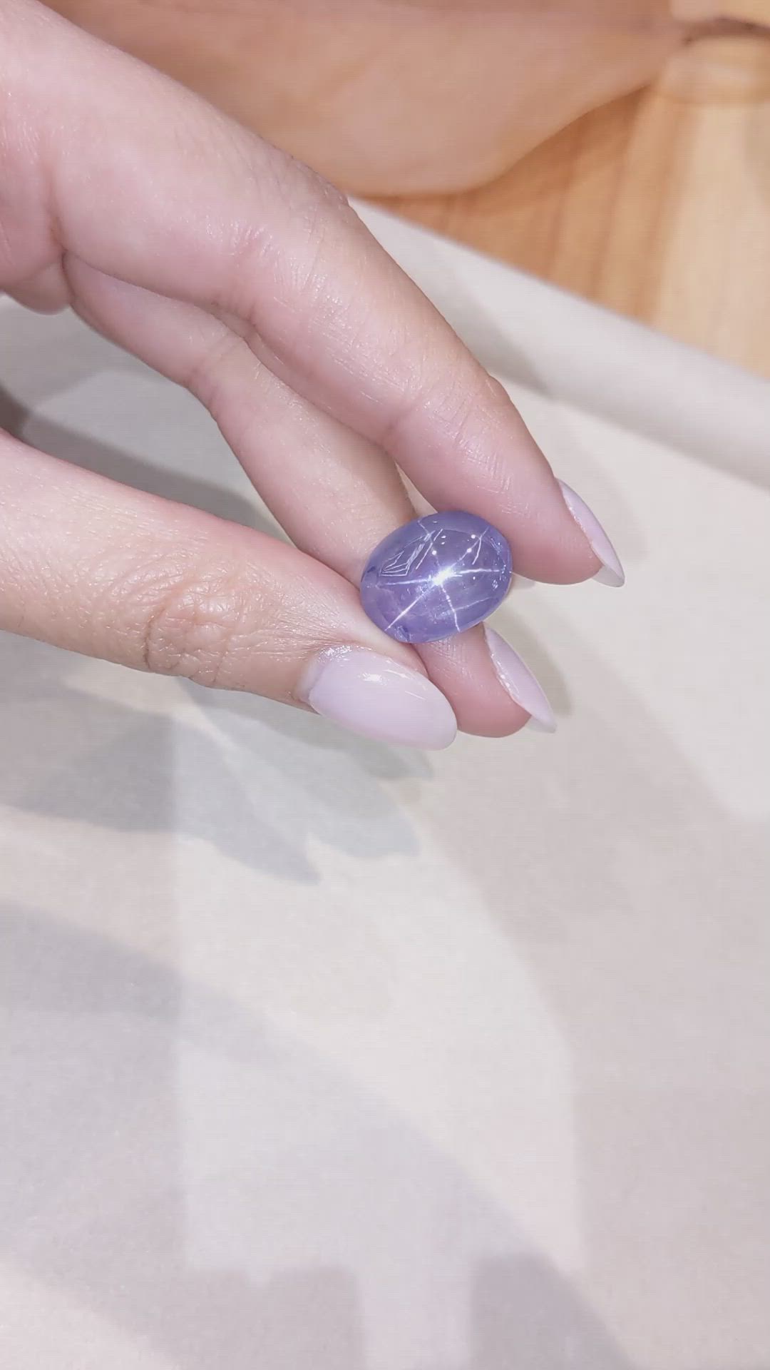 15.83 Ct. Blue Star Sapphire from Ceylon (Sri Lanka) Size Video