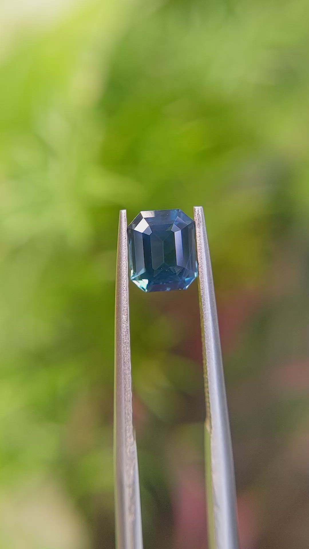 1.57 Ct. Greenish Blue Sapphire from Ceylon (Sri Lanka) Size Video