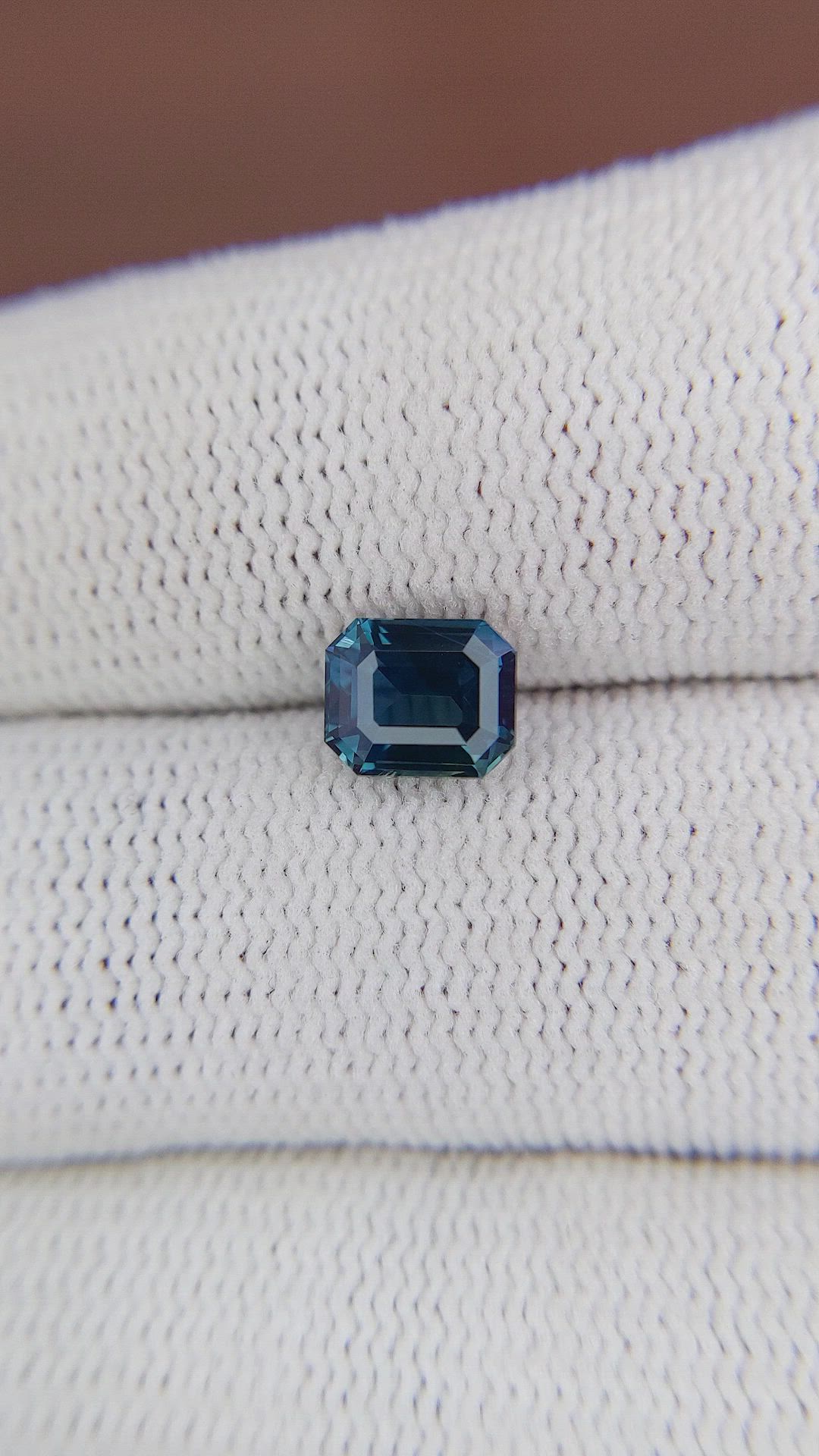 1.57 Ct. Greenish Blue Sapphire from Ceylon (Sri Lanka) Size Video