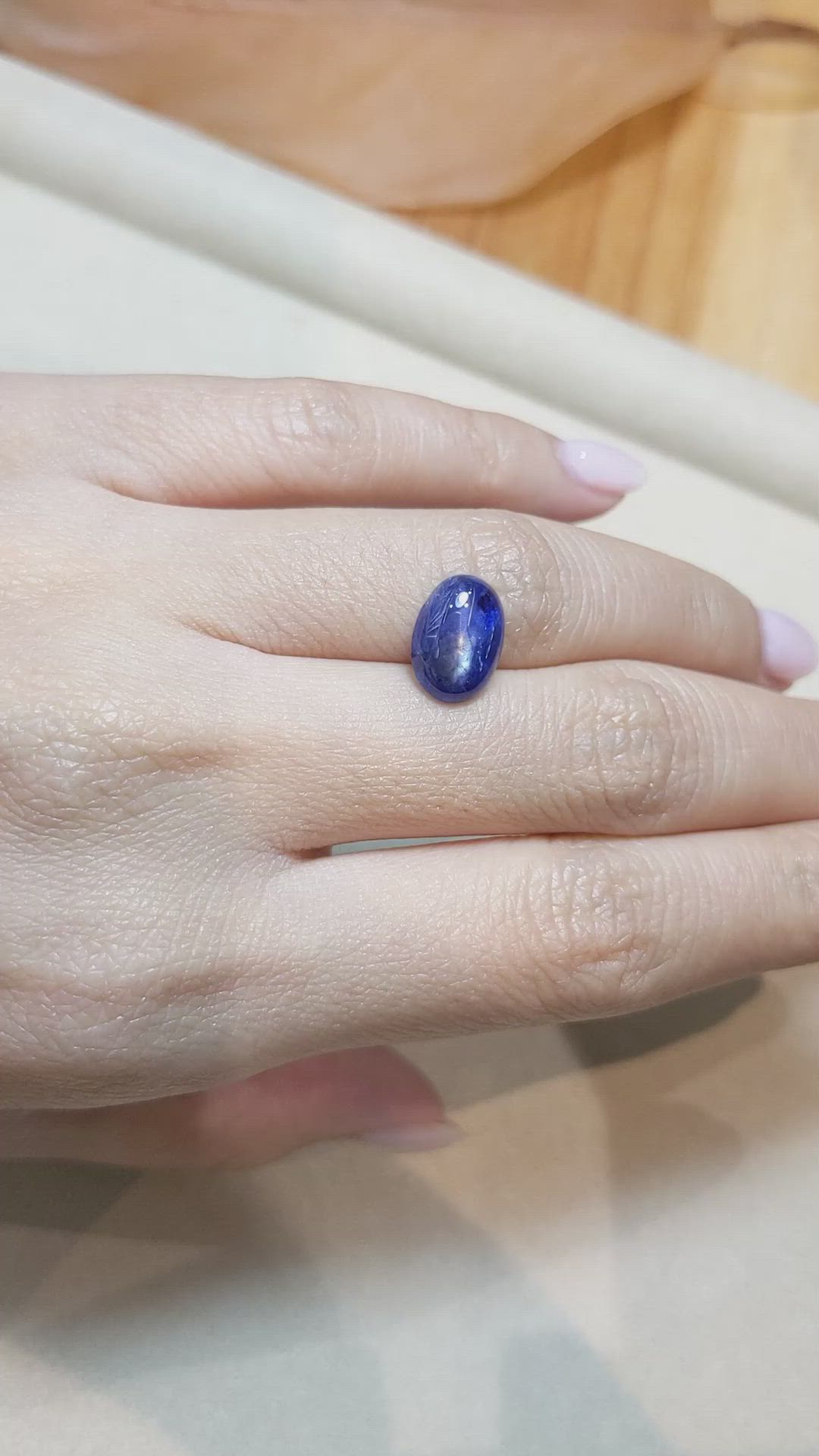 3.91 Ct. Sapphire from Burma (Myanmar) Size Video