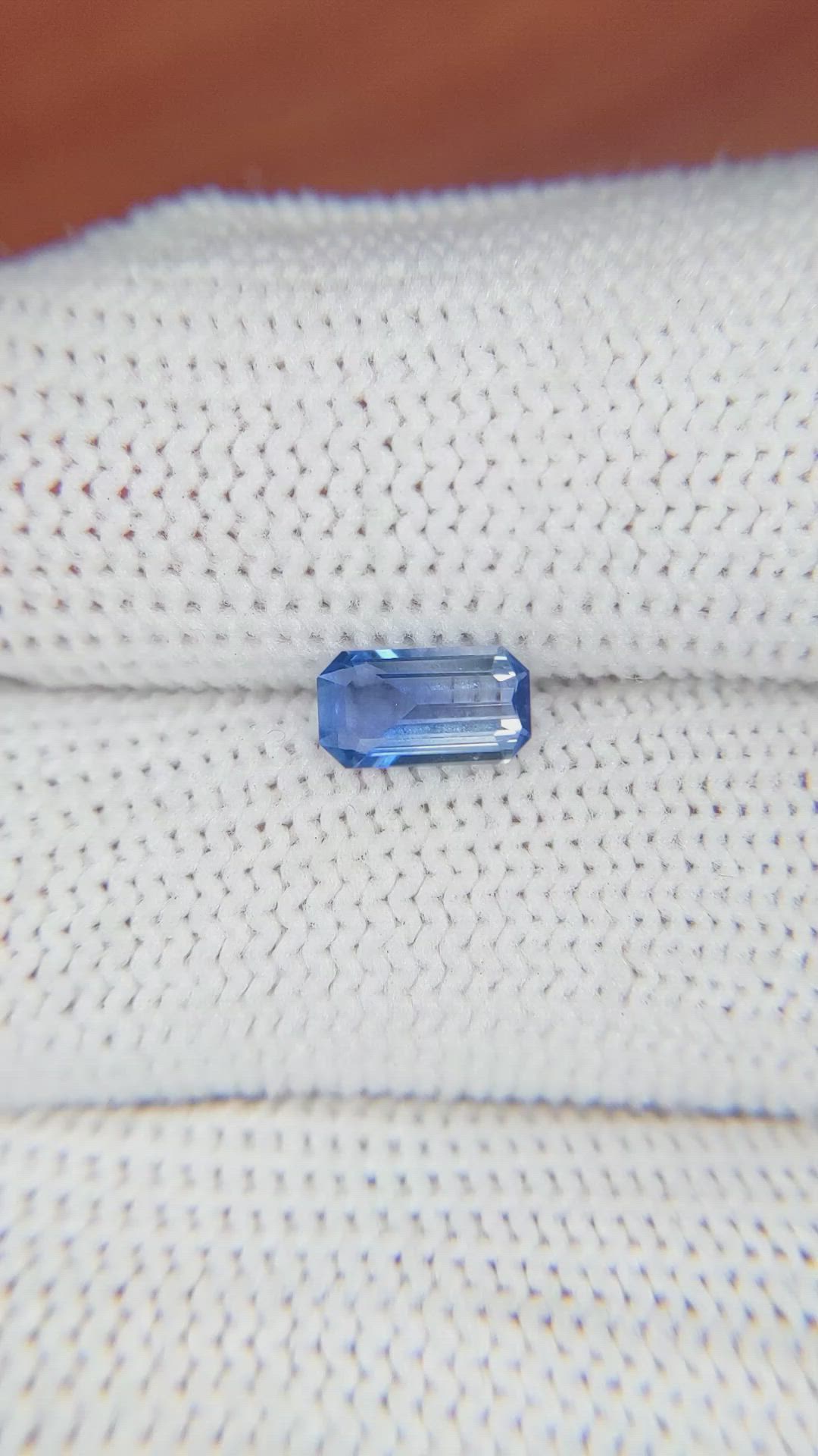 0.83 Ct. Blue Sapphire from Ceylon (Sri Lanka) Size Video