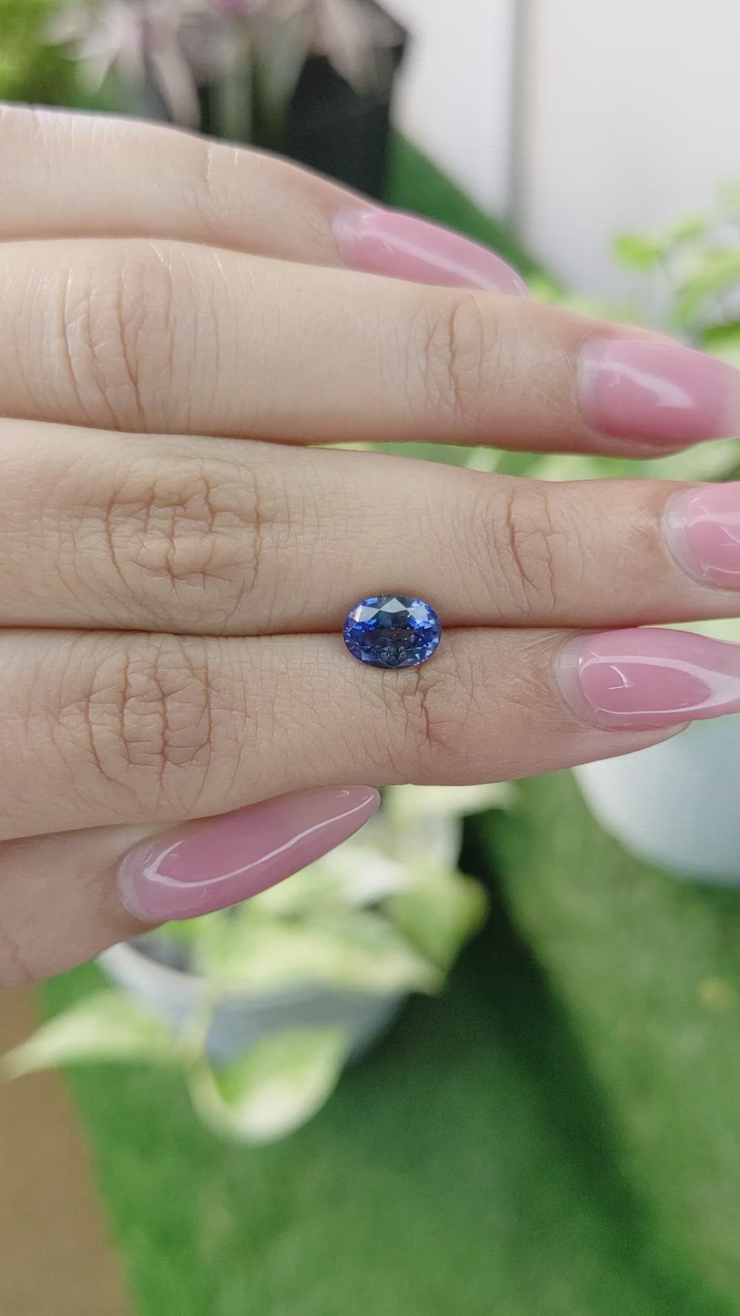 1.65 Ct. Blue Sapphire from Ceylon (Sri Lanka) Size Video