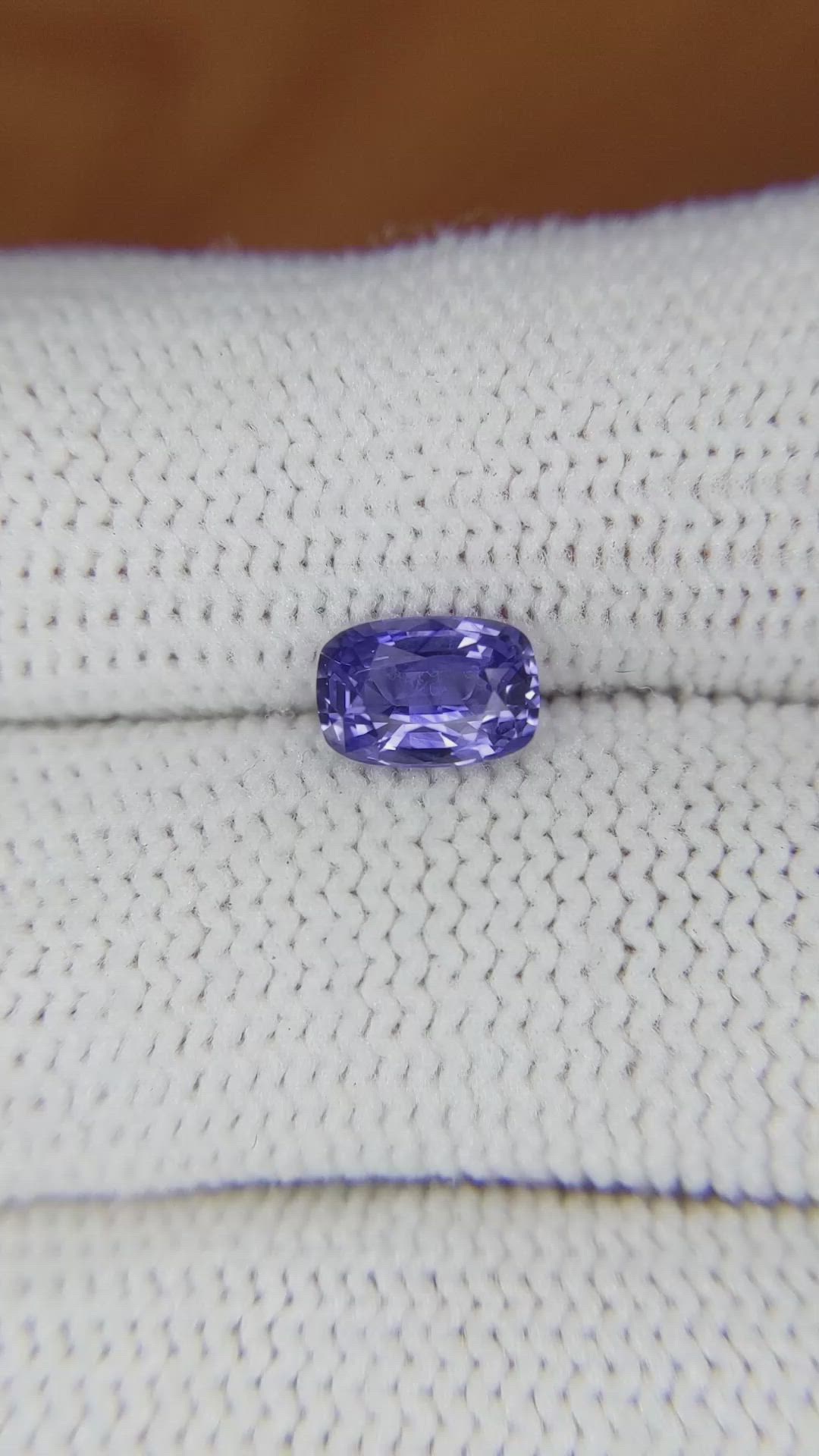 1.25 Ct. Violet Sapphire from Ceylon (Sri Lanka) Size Video