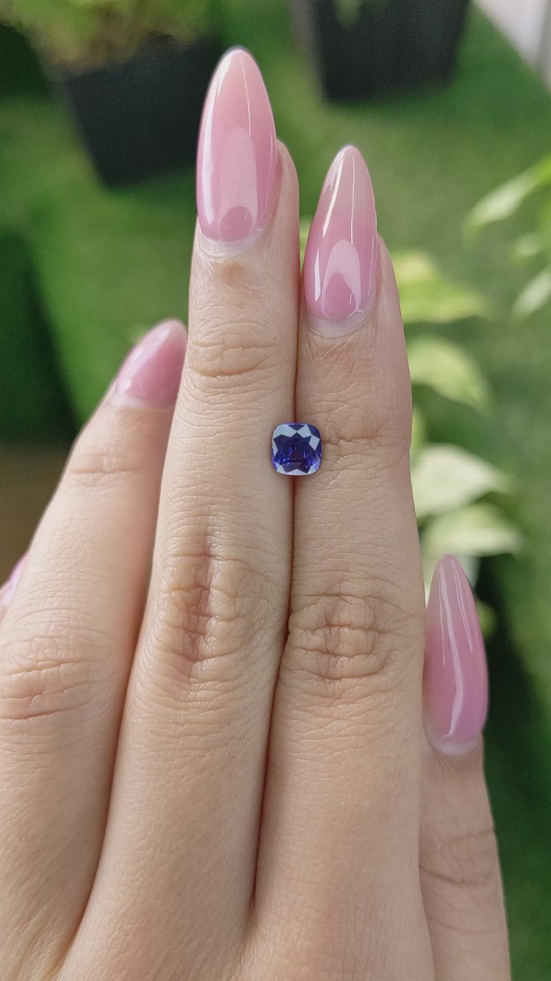 1.02 Ct. Color Change Sapphire from Ceylon (Sri Lanka) Size Video
