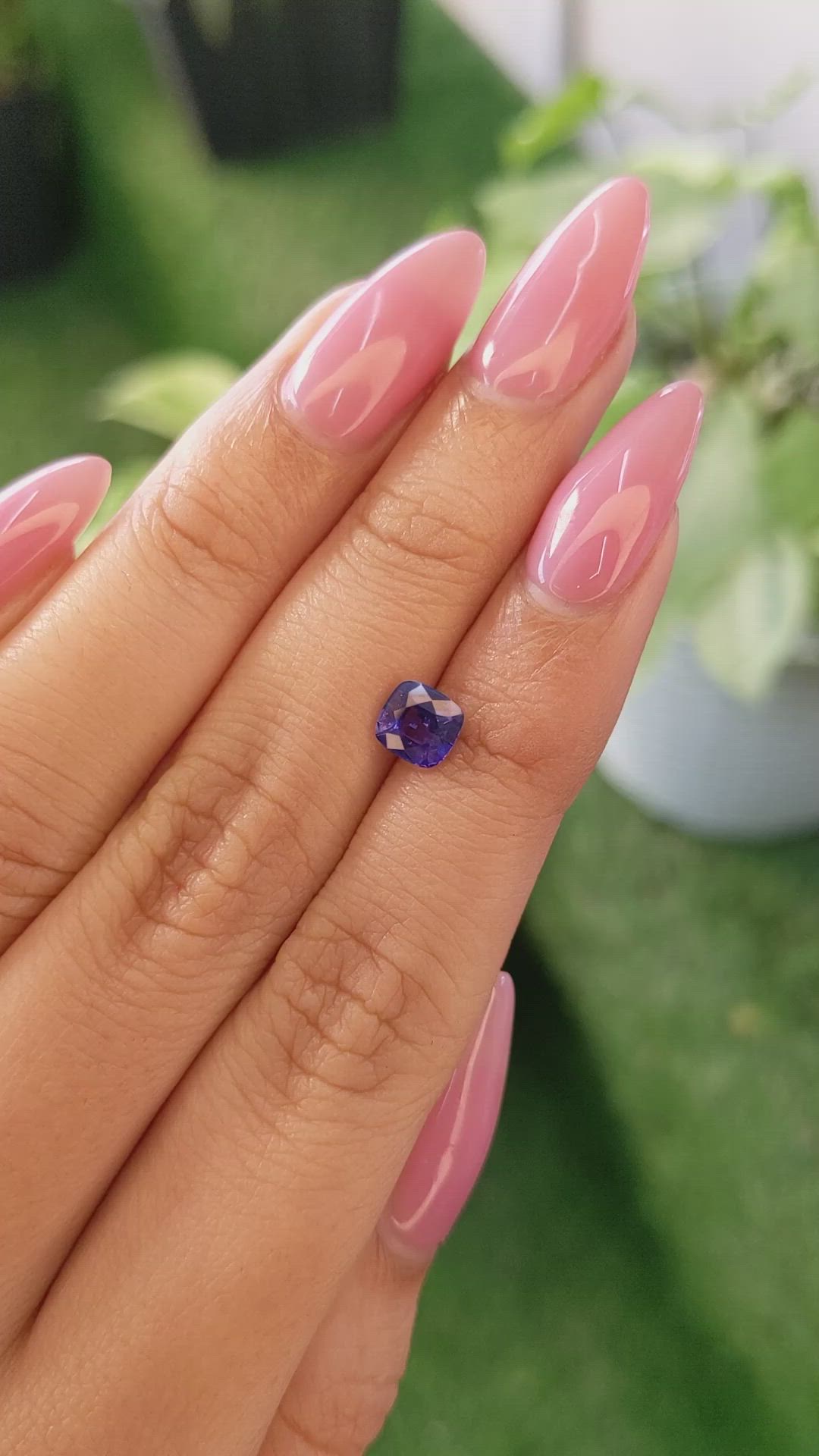 1.02 Ct. Color Change Sapphire from Ceylon (Sri Lanka) Size Video