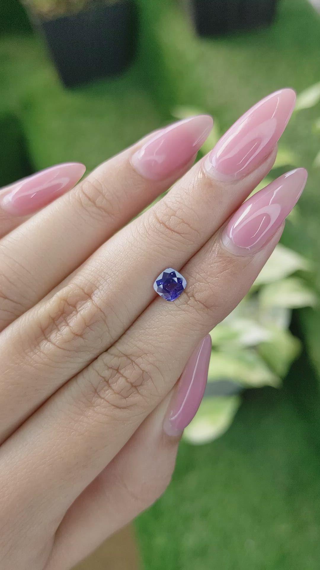 1.02 Ct. Color Change Sapphire from Ceylon (Sri Lanka) Size Video